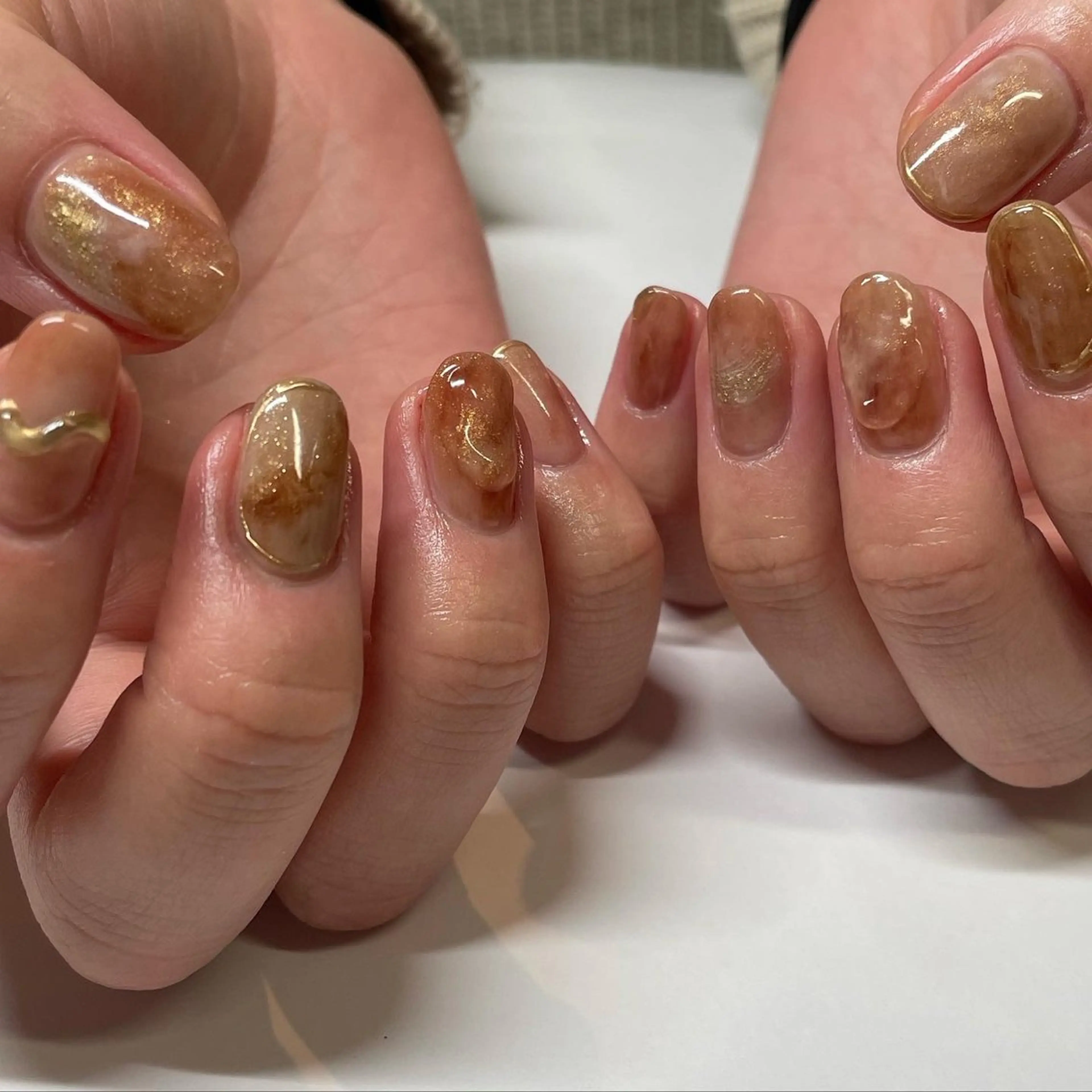 ネイル ニュアンスネイル Manon Yuiのマツエク・マツパデザイン