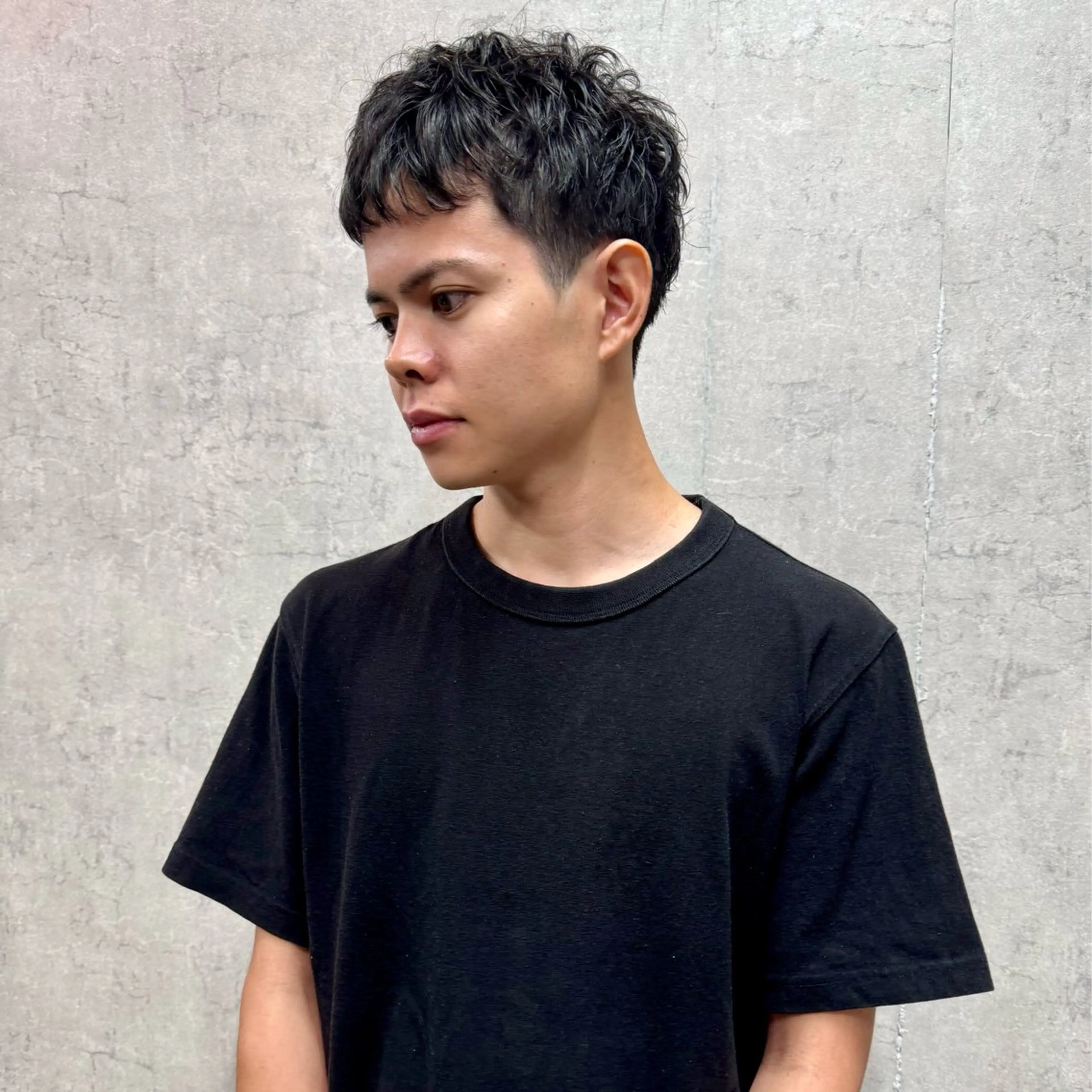 ショート メンズ アップバング メンズ就活ヘア メンズパーマ メンズショート スパイキーショート カット ヘアセット 【池袋/スパイキー ショート】ⓝⓘⓜⓤのヘアスタイル