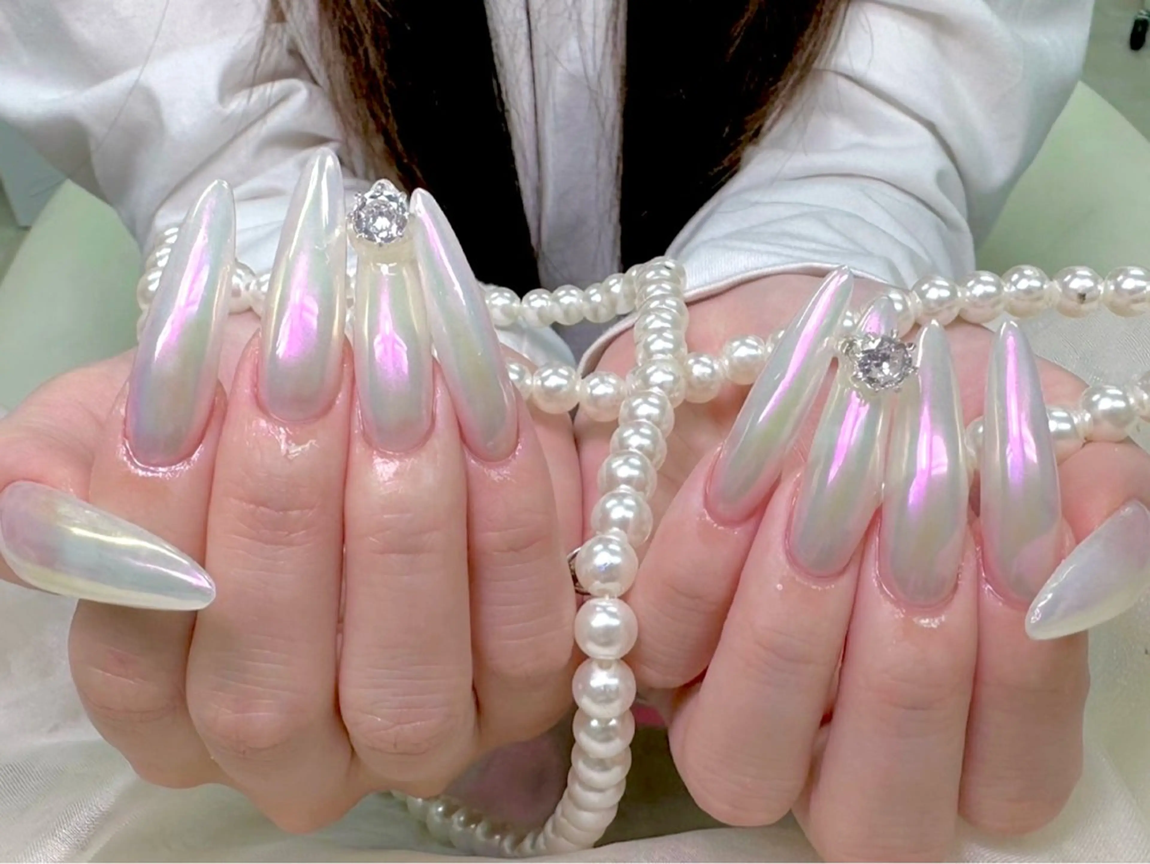 ネイル ロングネイル ハンドネイル lucky nail 歌舞伎町のネイルデザイン