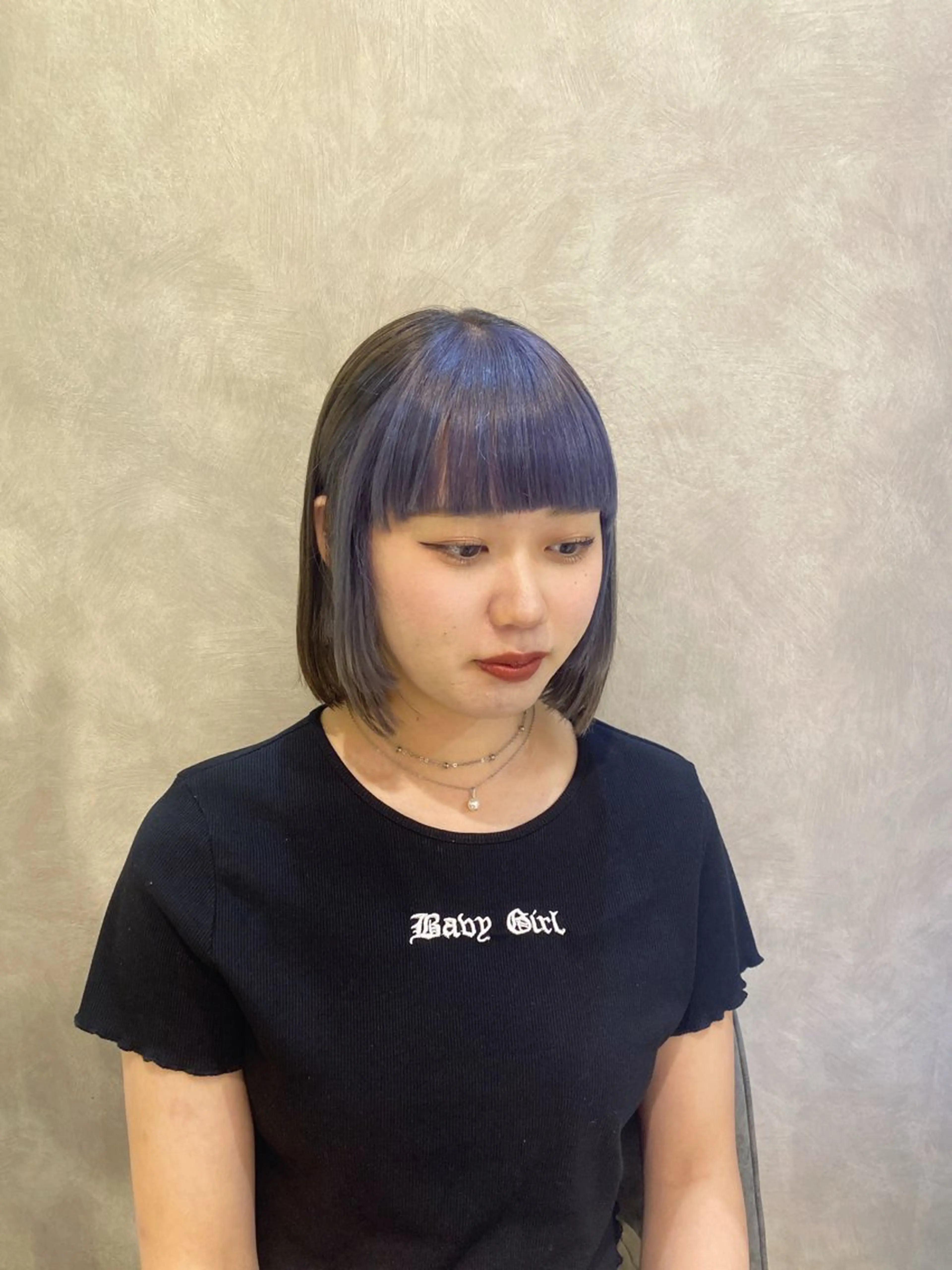 ミディアム カラー あいり 福岡美容師のヘアスタイル