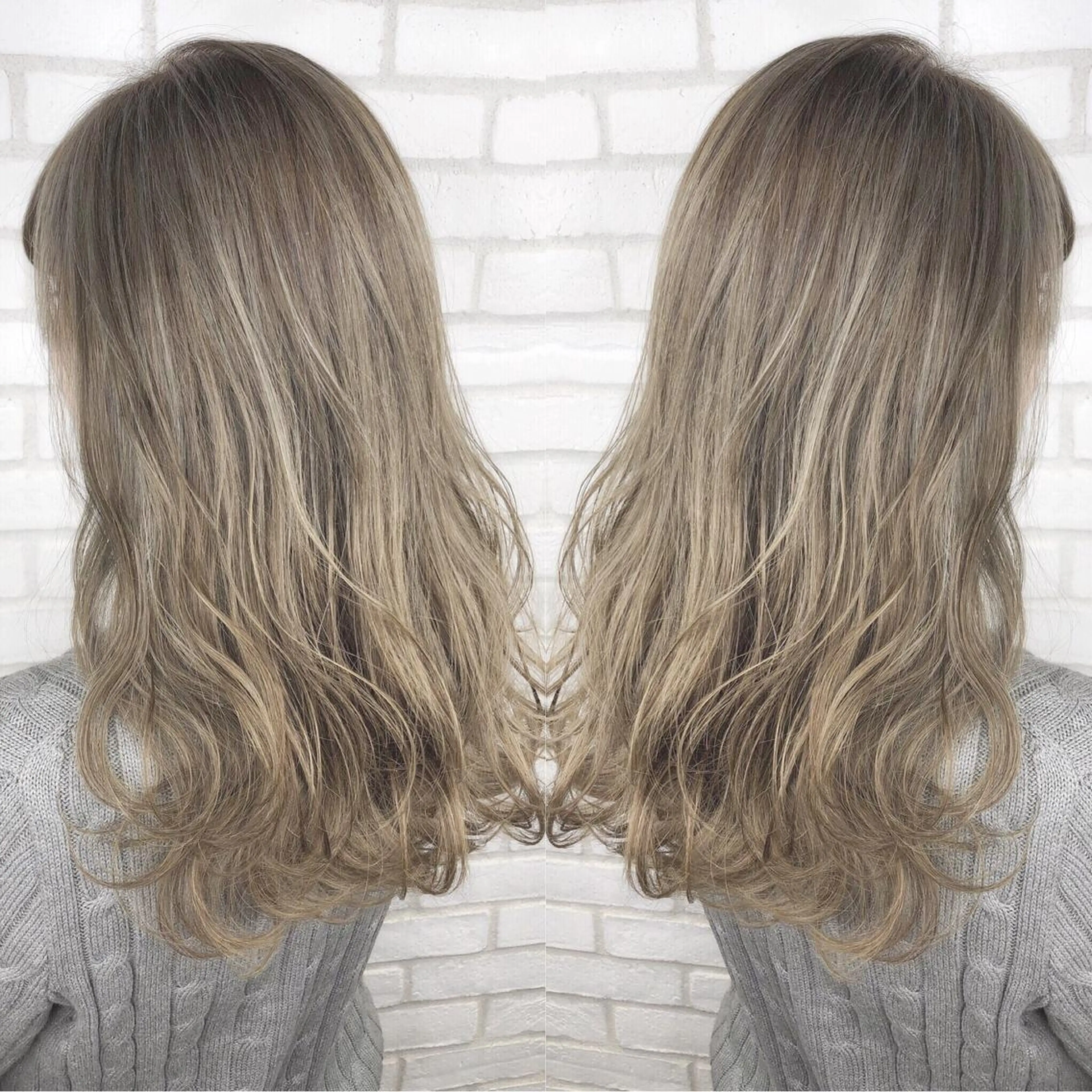 ロング カラー ベージュカラー ブリーチ RAF TOKYO所属・小島 侑衣のヘアスタイル