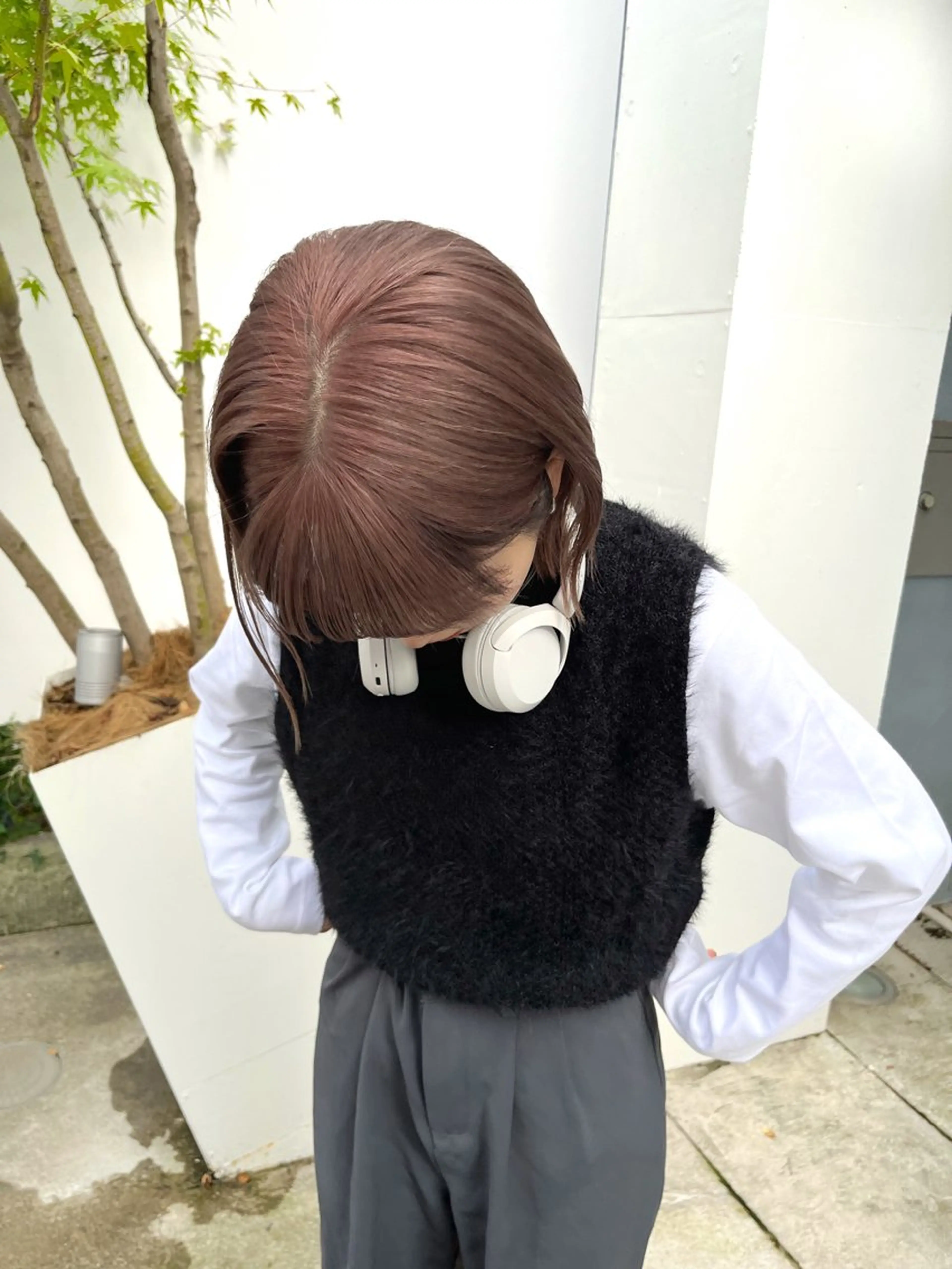 ミディアム カラー ベージュカラー ラベンダーカラー ラベンダーベージュ 艶カラー 🤍🫧/makoのヘアスタイル