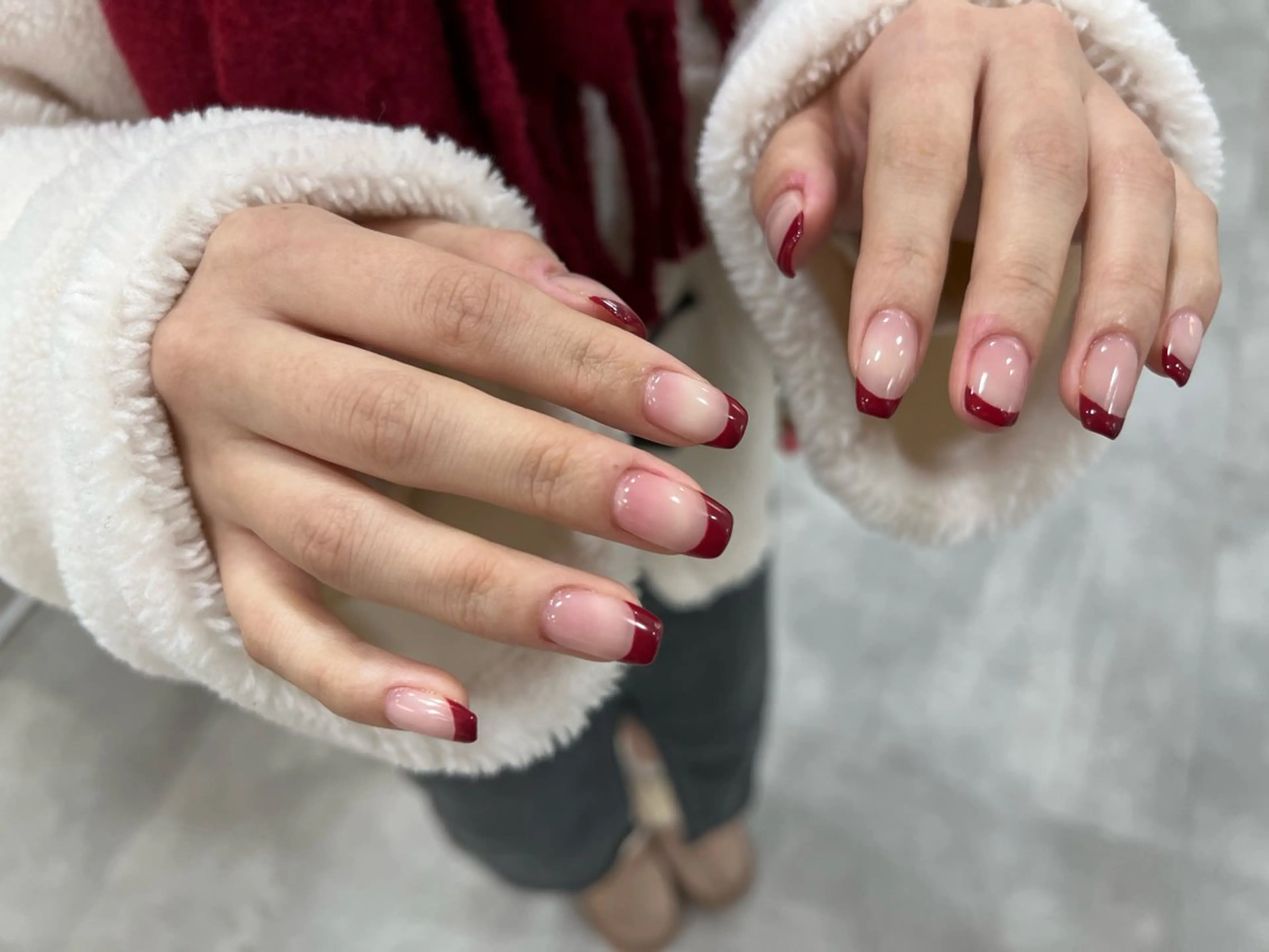 ネイル フレンチネイル nail salon te.enのネイルデザイン
