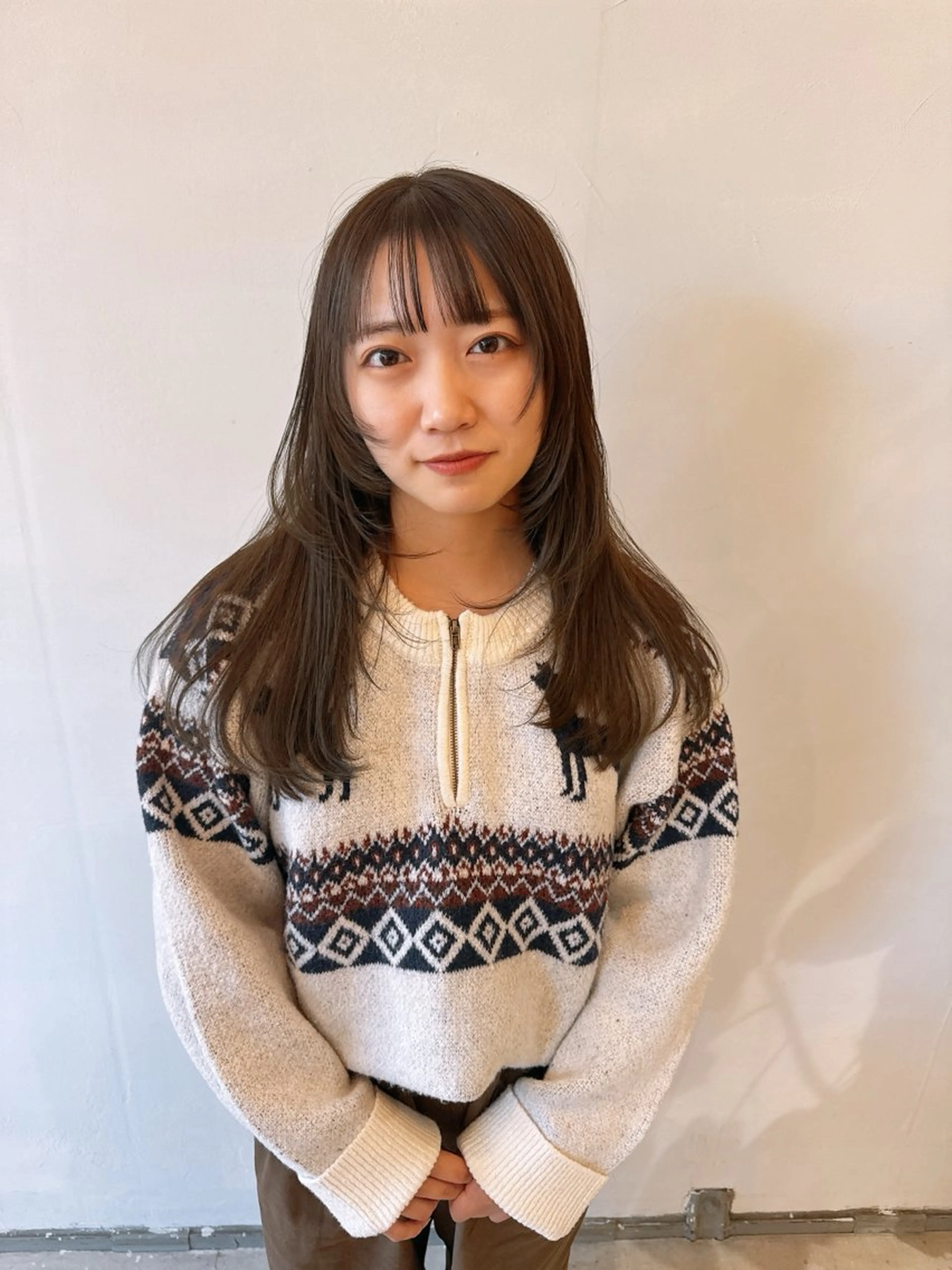 ロング カラー カット ヘアカラー トリートメント ill/ダブルカラー 髪質改善/小島のヘアスタイル