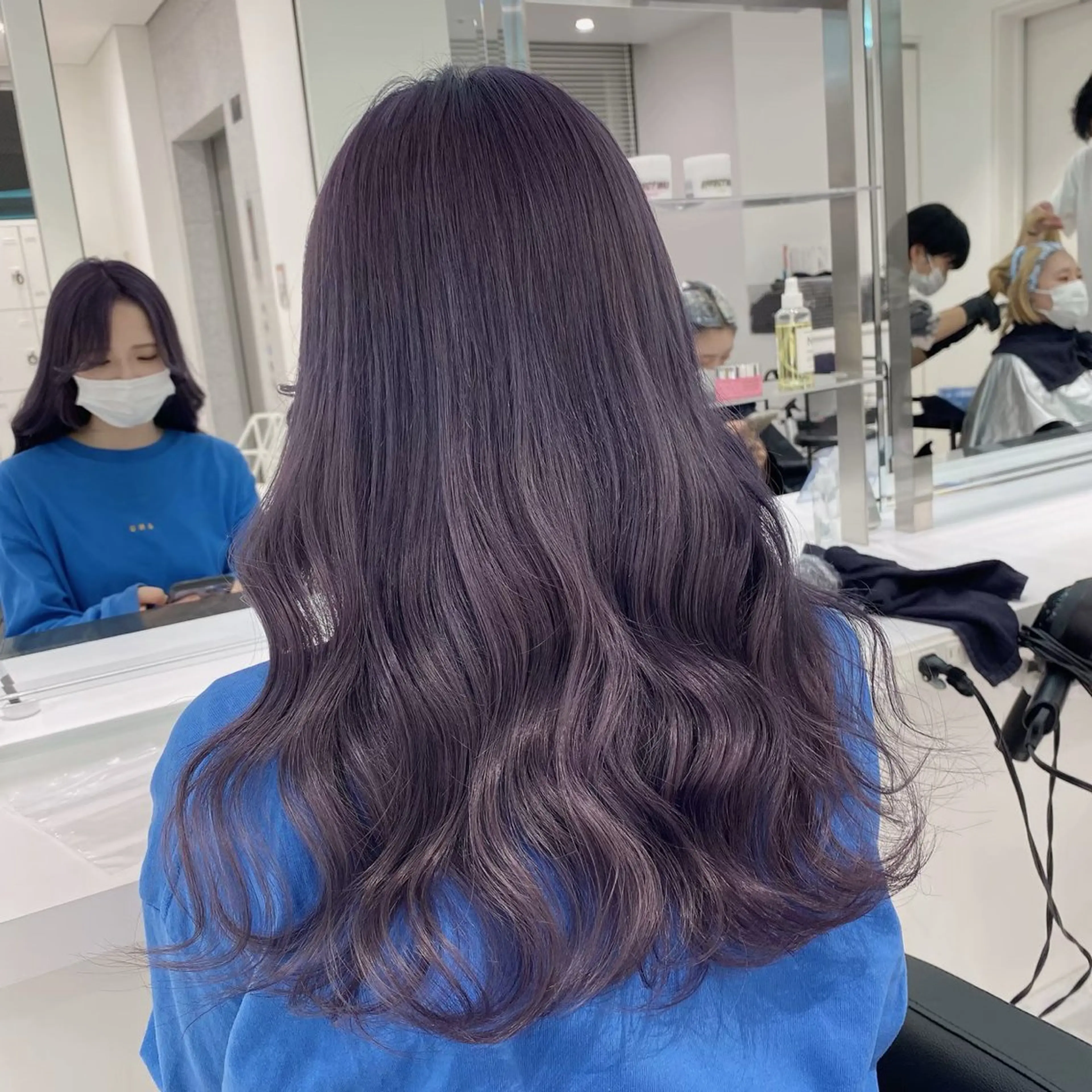 セミロング カラー ヘアアレンジ ブリーチ 髪質改善 似合わせカット 🫧原宿艶ワンカラー /ダブルカラー🫧のヘアスタイル
