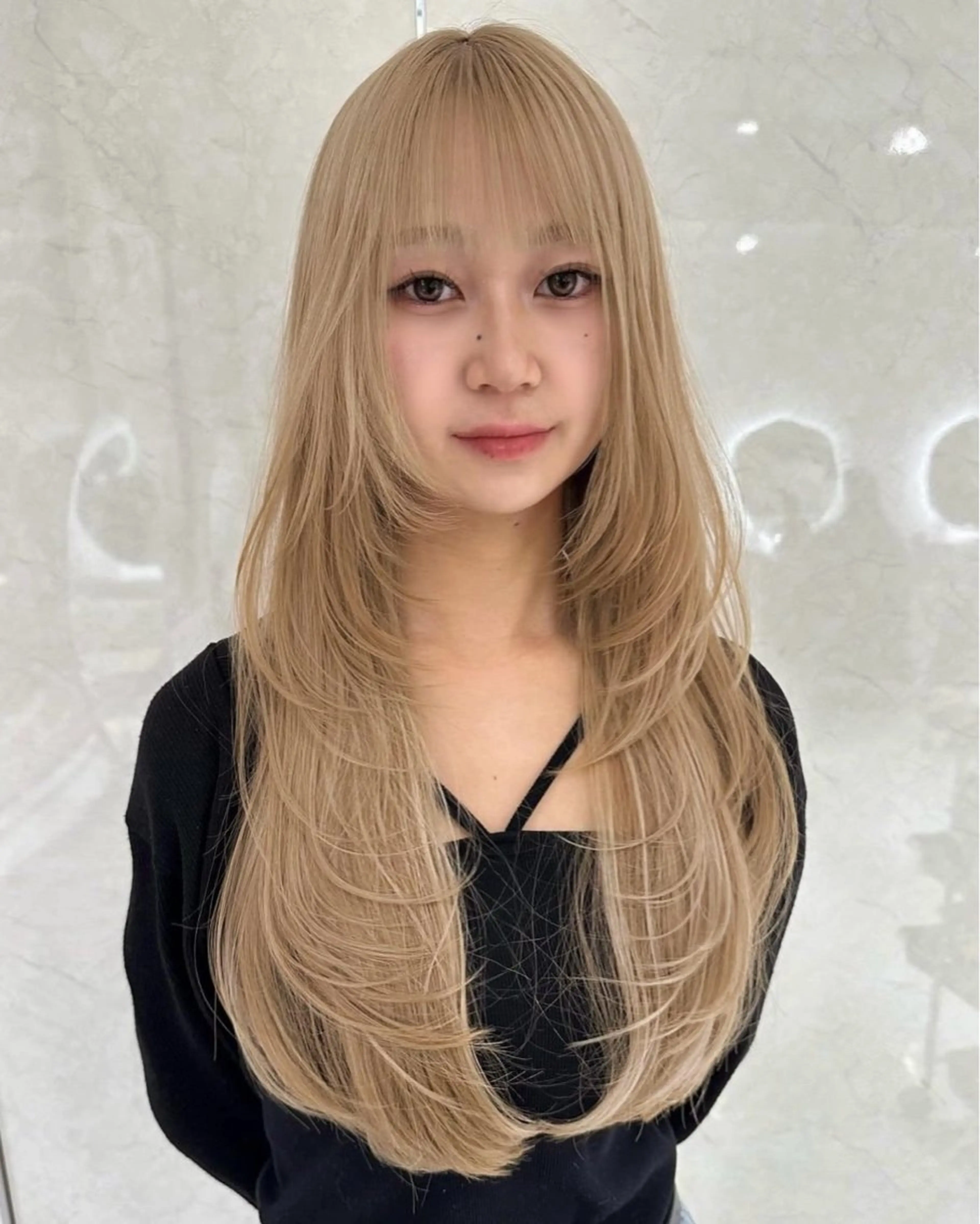 ロング ヘアカラー トリートメント 💖韓国風💖 レイヤー/LISAのヘアスタイル