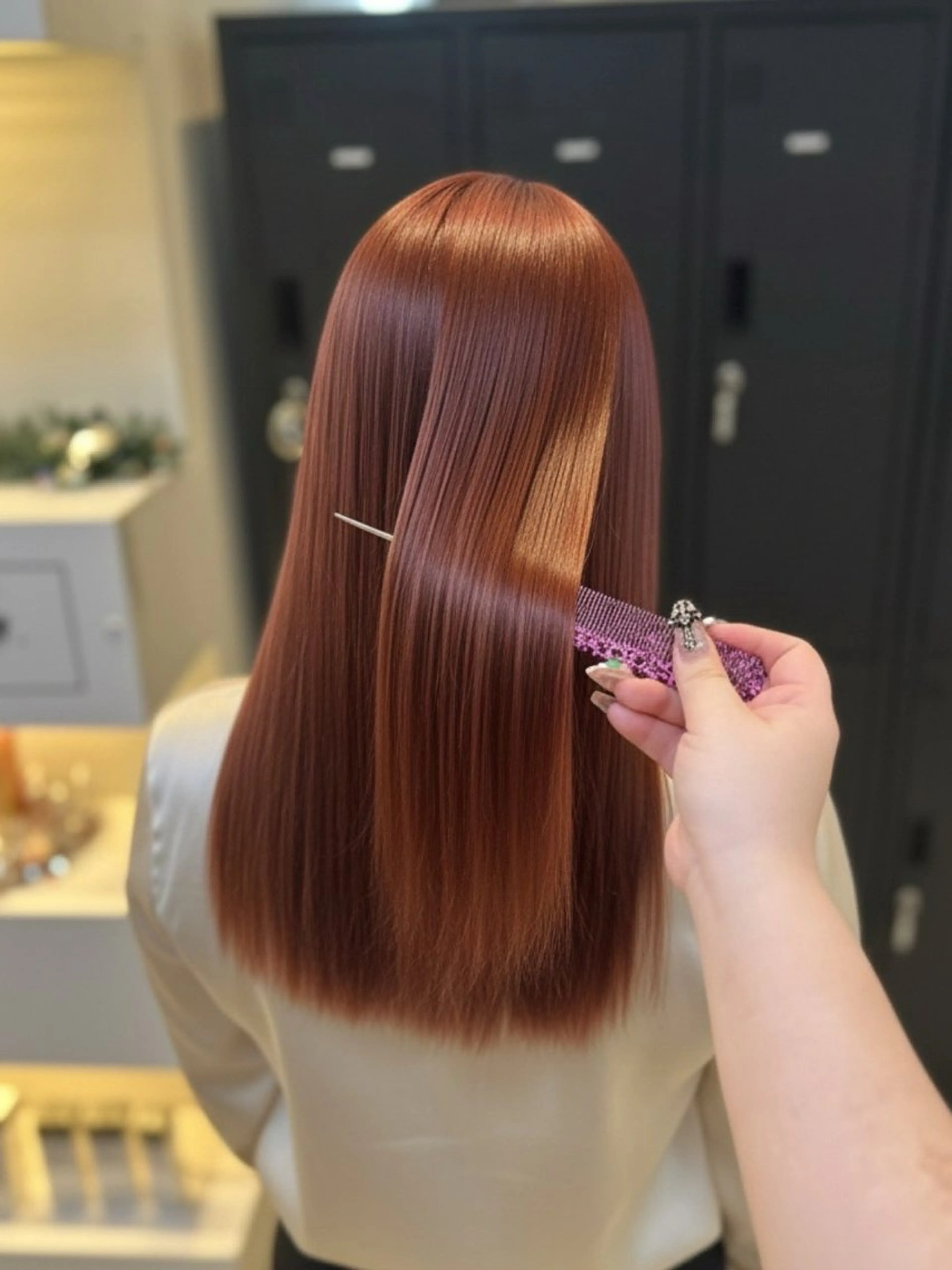 セミロング カラー ヘアカラー Produce 東橋本店所属・大村 遥咲のヘアスタイル