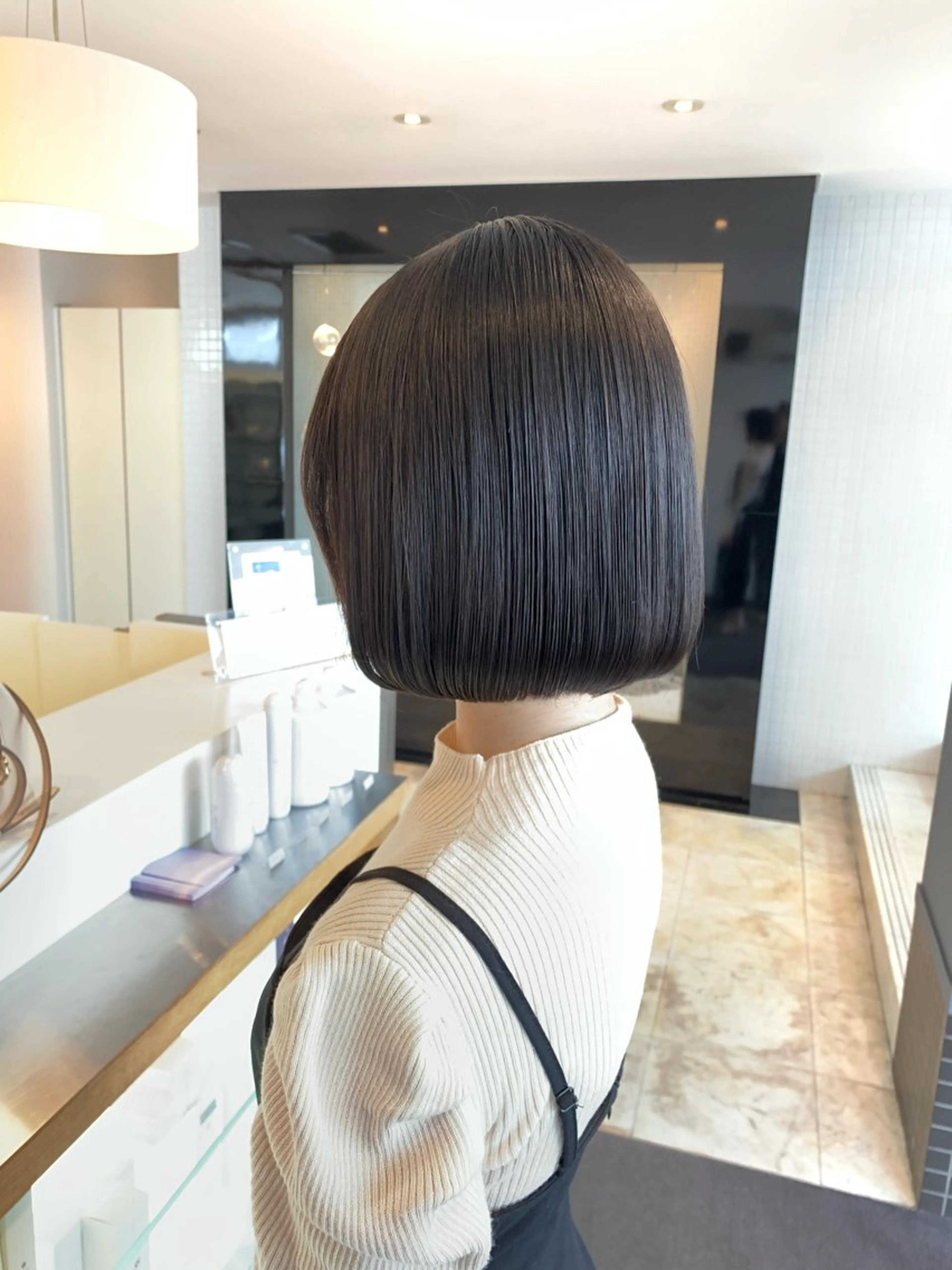 ショート 名竹聖治/透明感 カラー/縮毛矯正のヘアスタイル