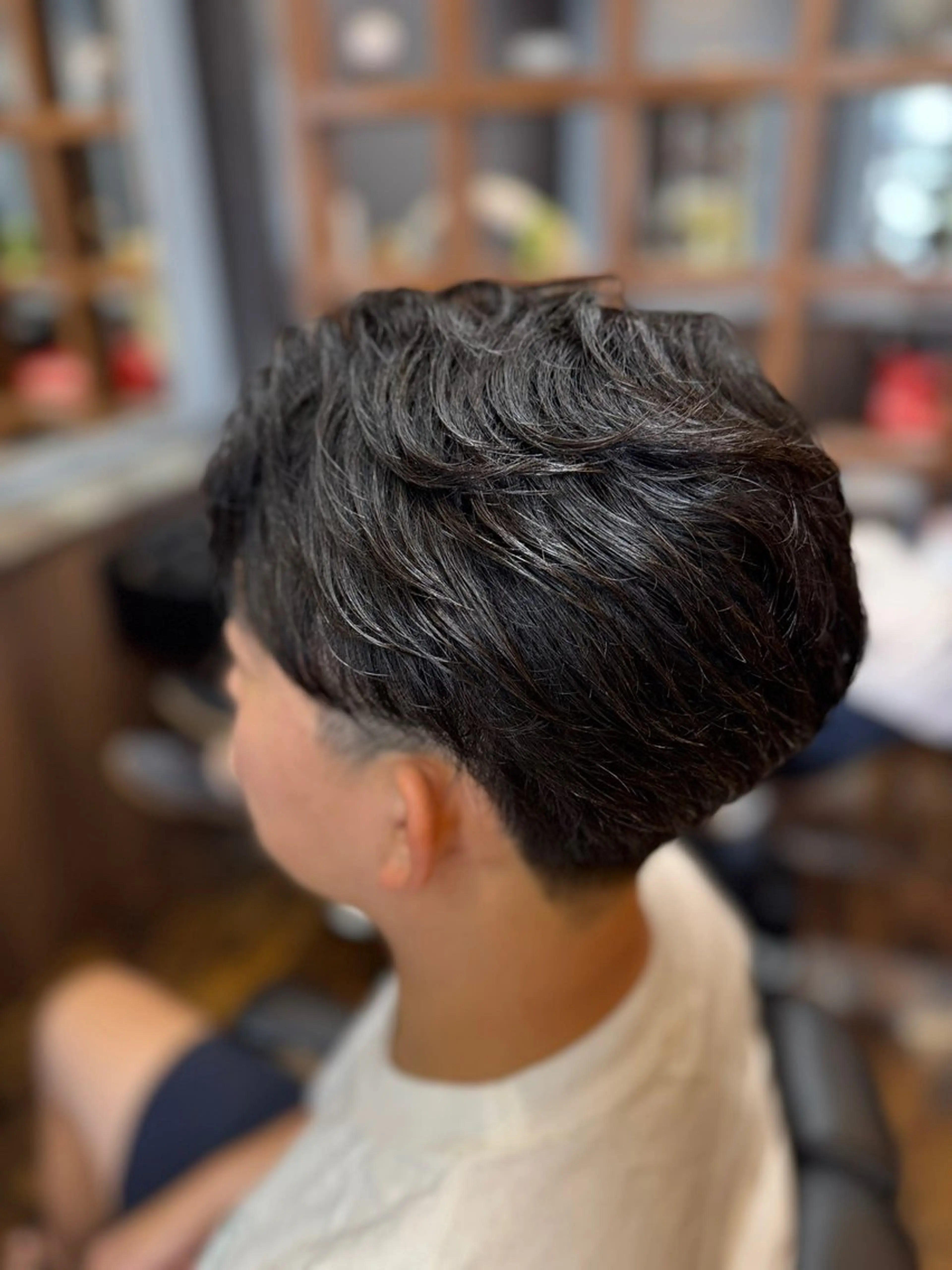 ミディアム カット KEEN  creative hair所属・齊藤/メンズ専門/ バーバー/刈り上げのヘアスタイル