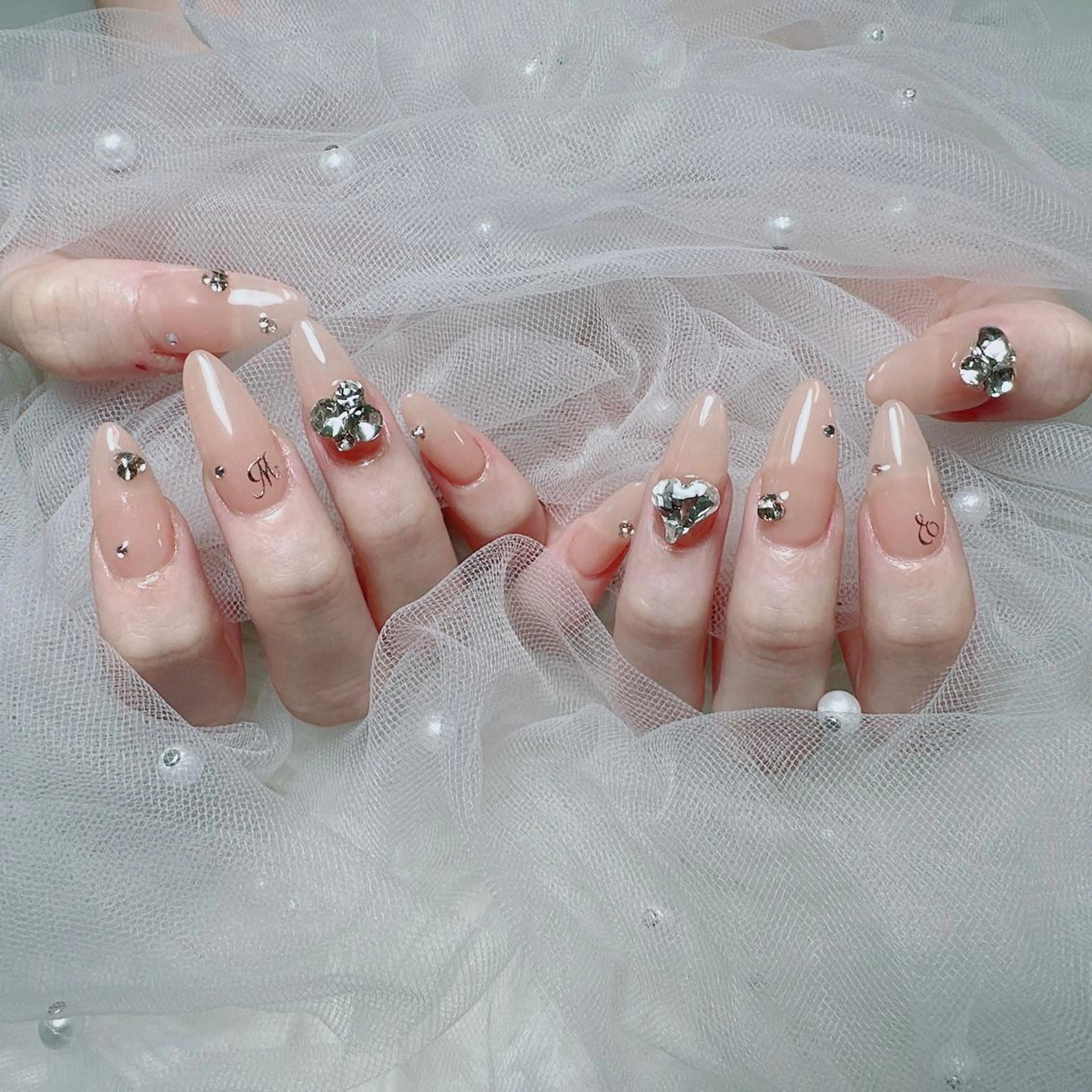 🩷チップ長さだし 持ち込みデザイン6本シンプルコースの写真