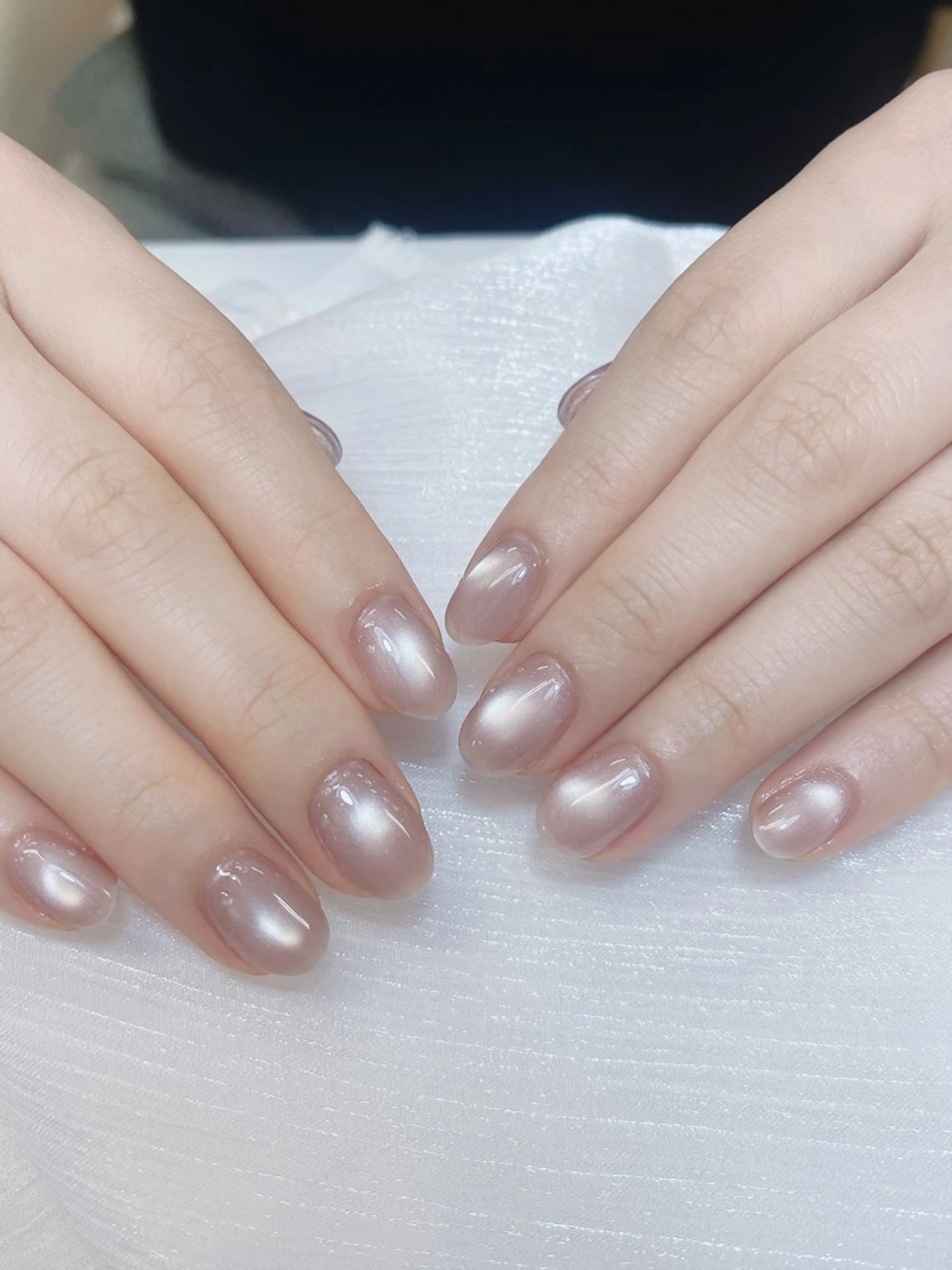 ネイル チークネイル 成人式 フレンチネイル グラデーション 氷ネイル・うるうるネイル ハンドネイル DUO MI所属・DUO   MI nail salonのネイルデザイン