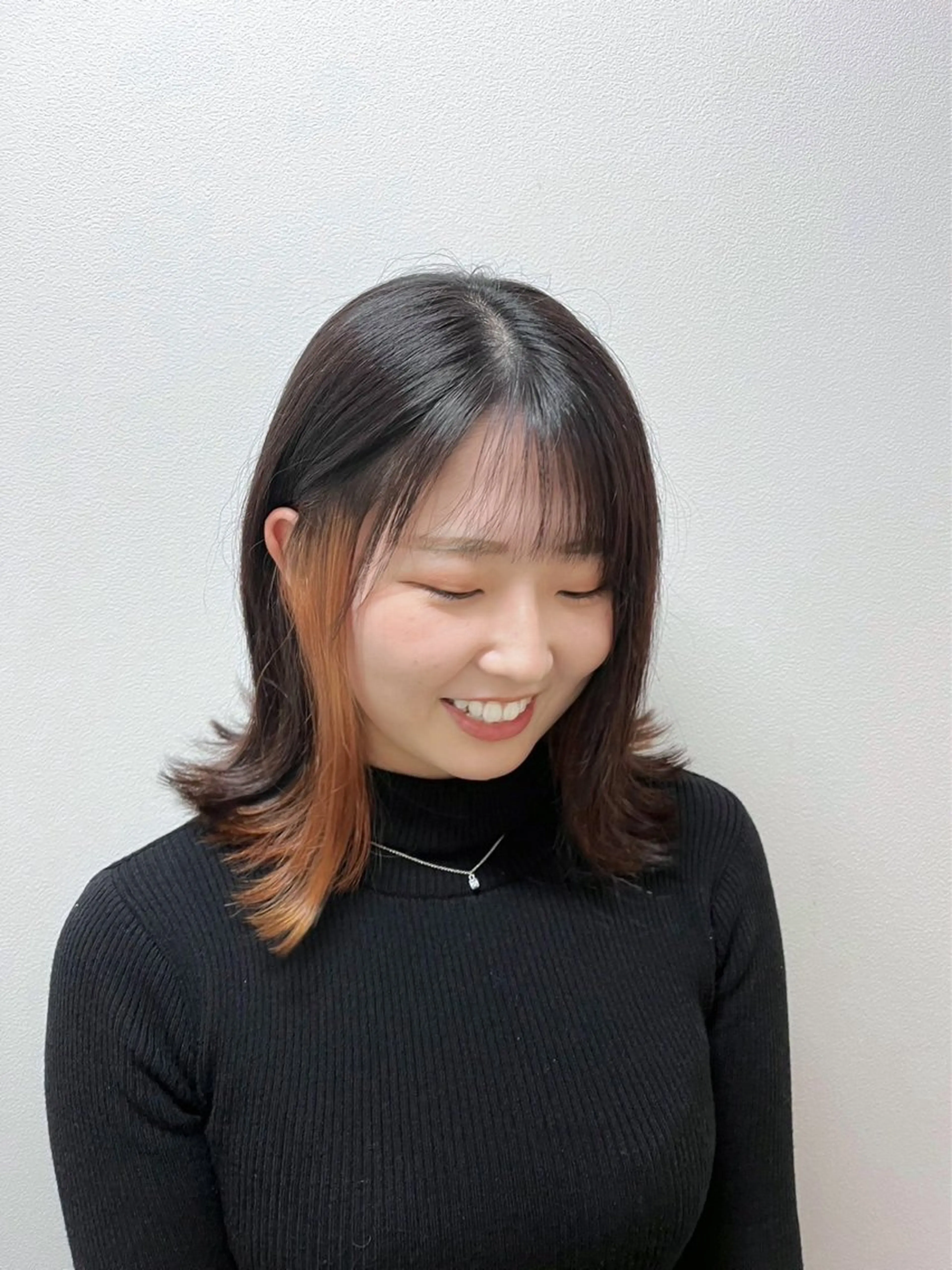 ミディアム ボブ 外ハネヘア 𝒩𝑜𝓃𝑜 / lenahcARIAのヘアスタイル