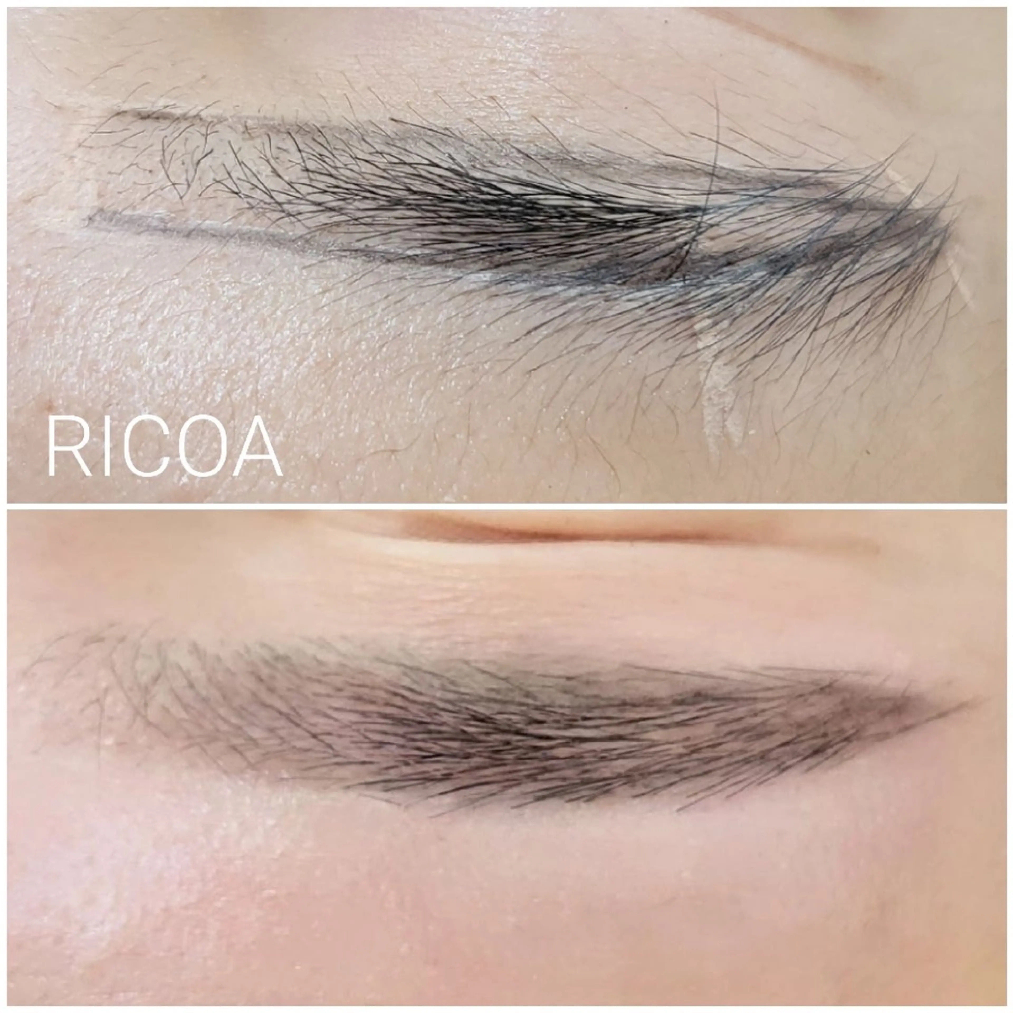 アイブロウ 眉毛ワックス脱毛 RICOA 酒井のマツエク・マツパデザイン