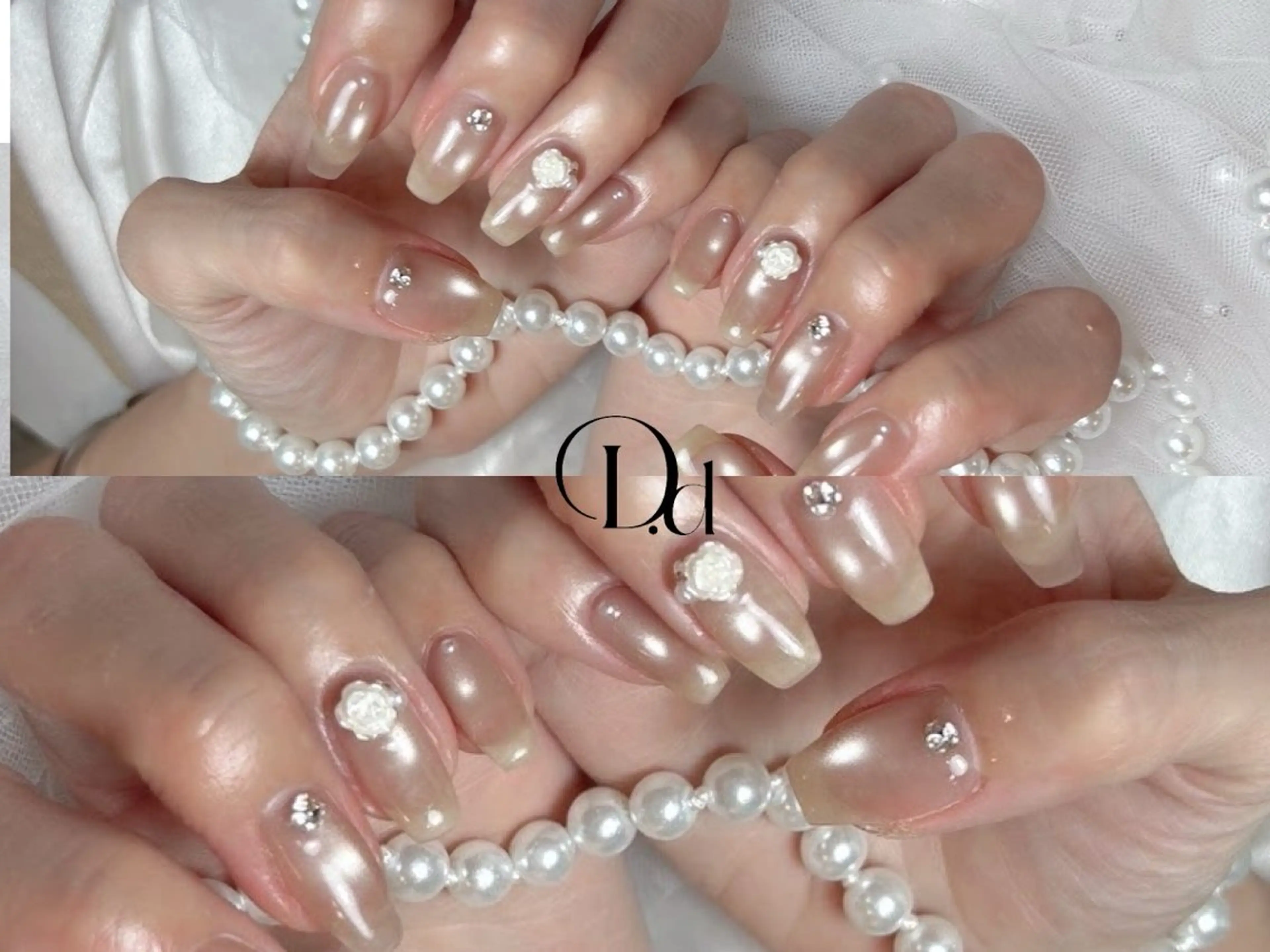 ネイル フットネイル フレンチネイル ジェルネイル ガーリー グラデーション ハンドネイル D.d Nail Moeのネイルデザイン