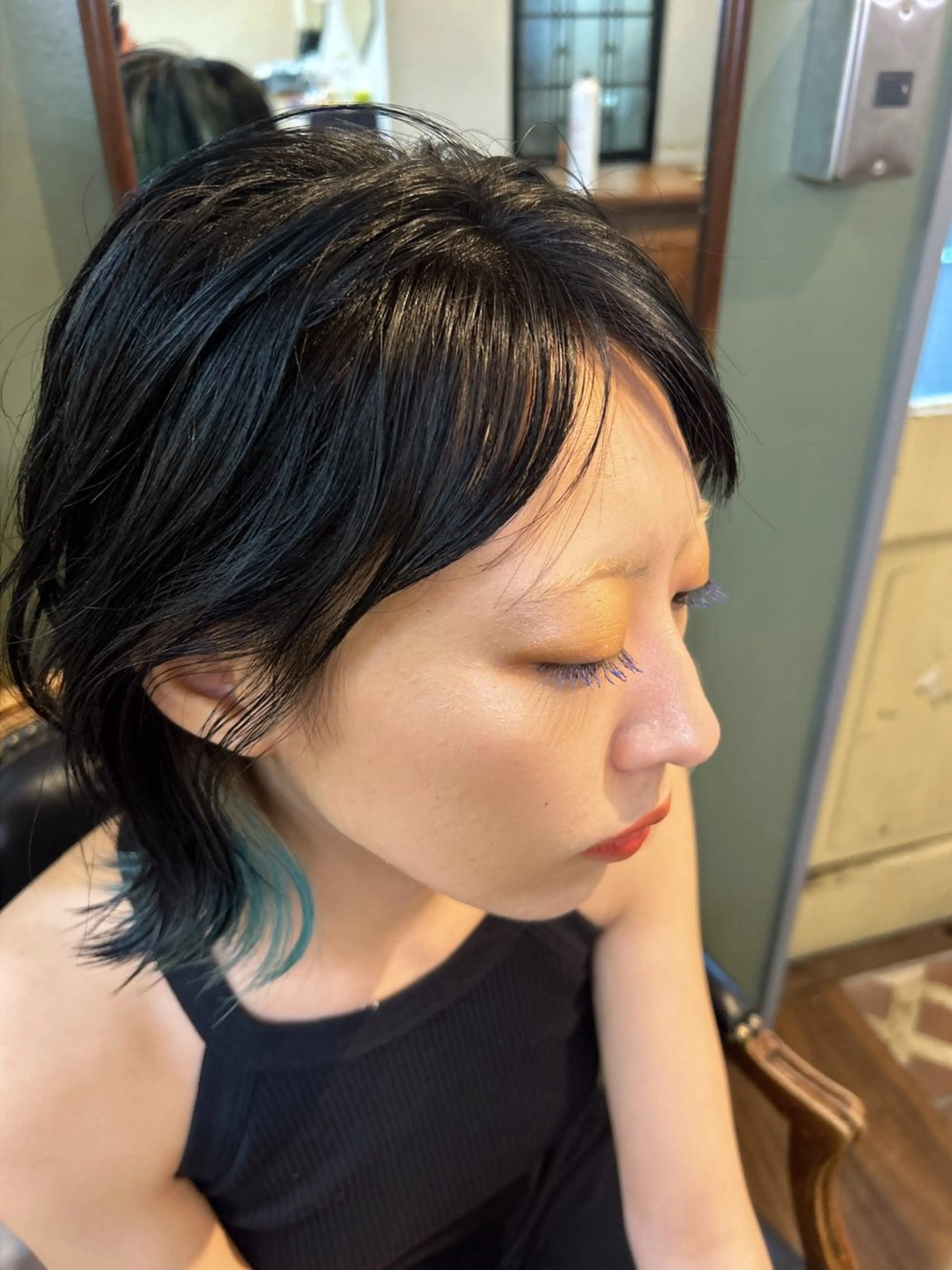 ミディアム KURIA‪‪*⋆ஐ ブリーチ/韓国ヘアのヘアスタイル