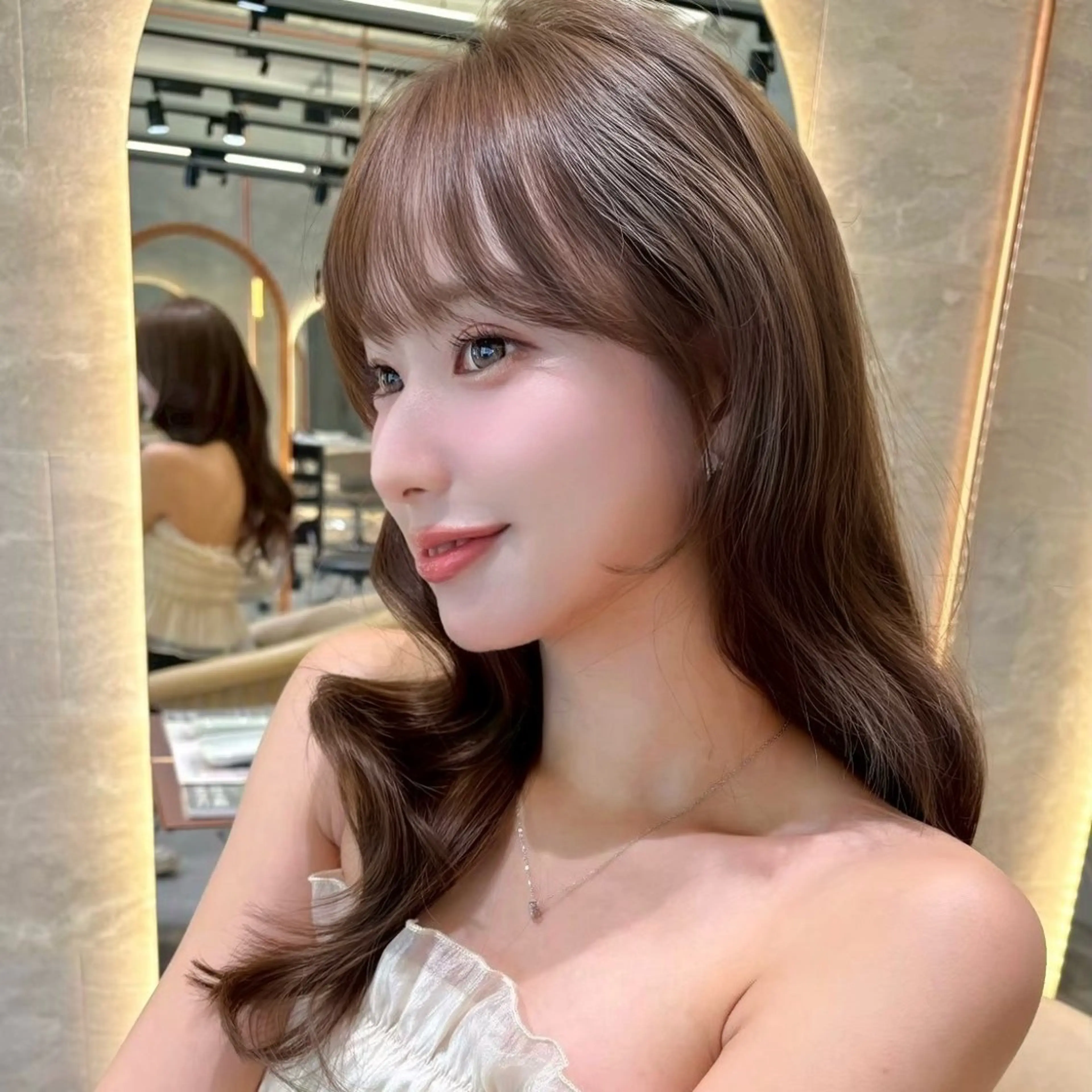 ロング カット ヘアカラー トリートメント 髪質改善 ANFINI所属・ボブ・レイヤー 田中 励也のヘアスタイル