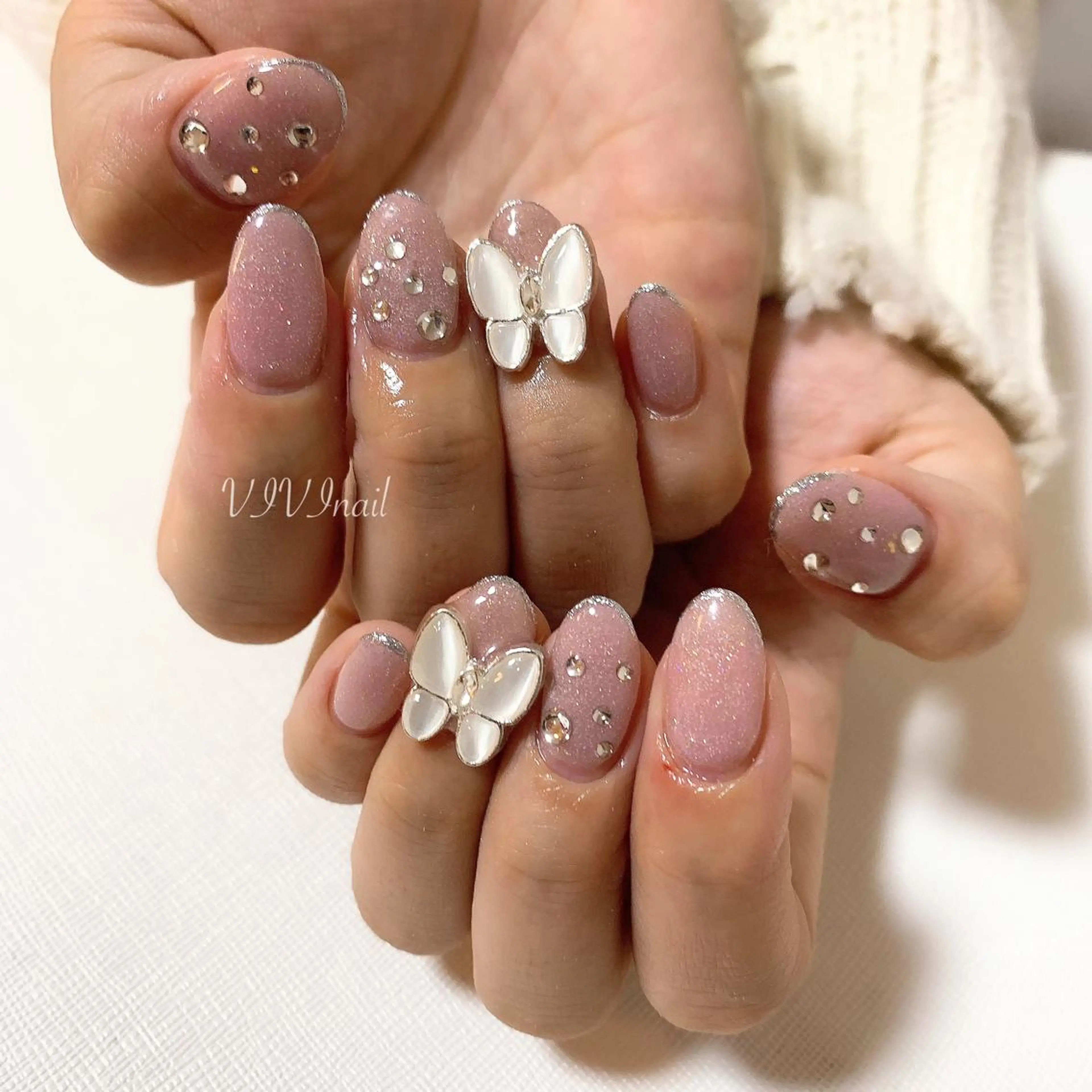 ネイル ピンク 春ネイル ハンドネイル vivi nailのネイルデザイン