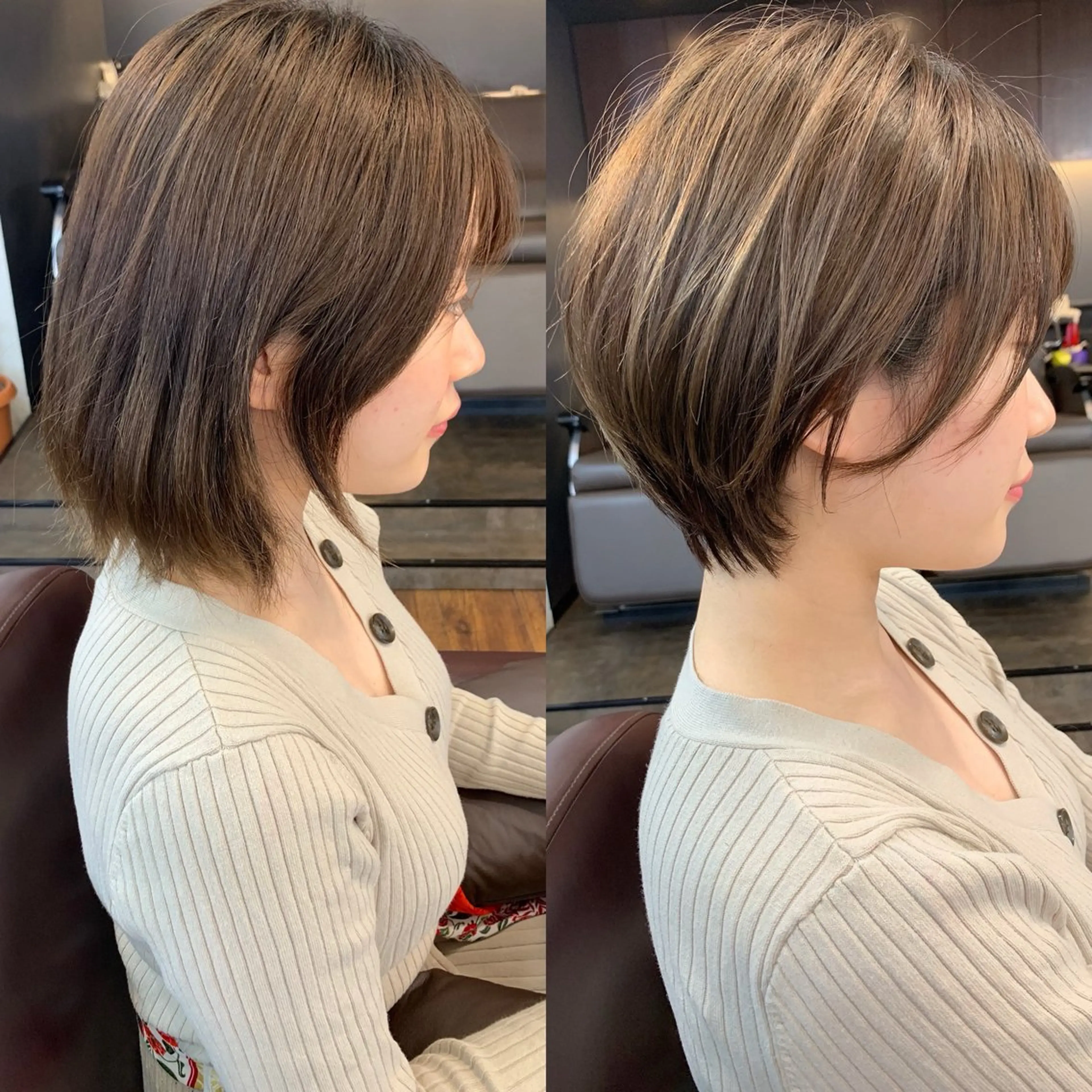 ショート カット トリートメント 縮毛矯正/ショート/ レイヤー/畑中正敏のヘアスタイル