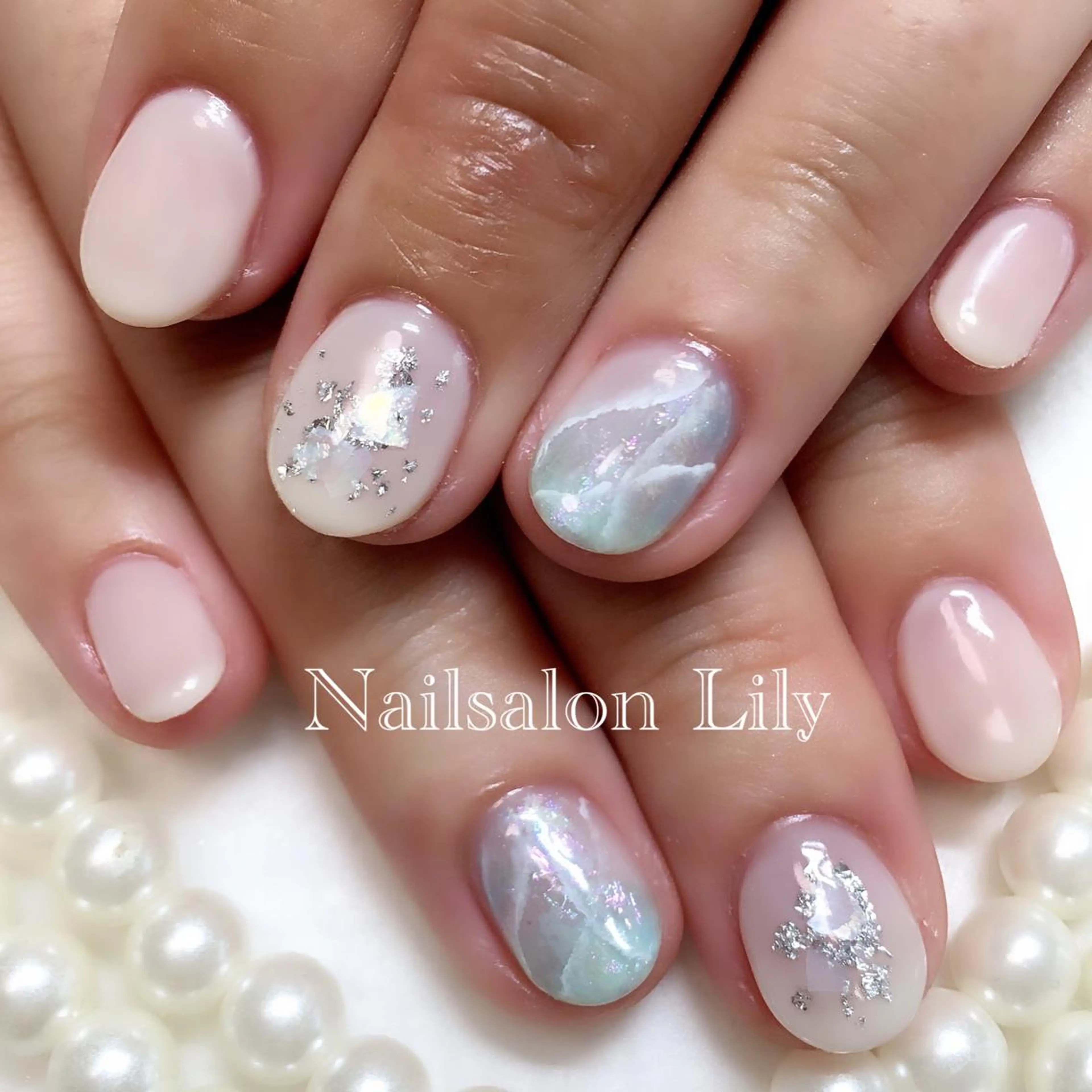 ネイル 大理石ネイル(マーブル) Nailsalon Lilyのネイルデザイン