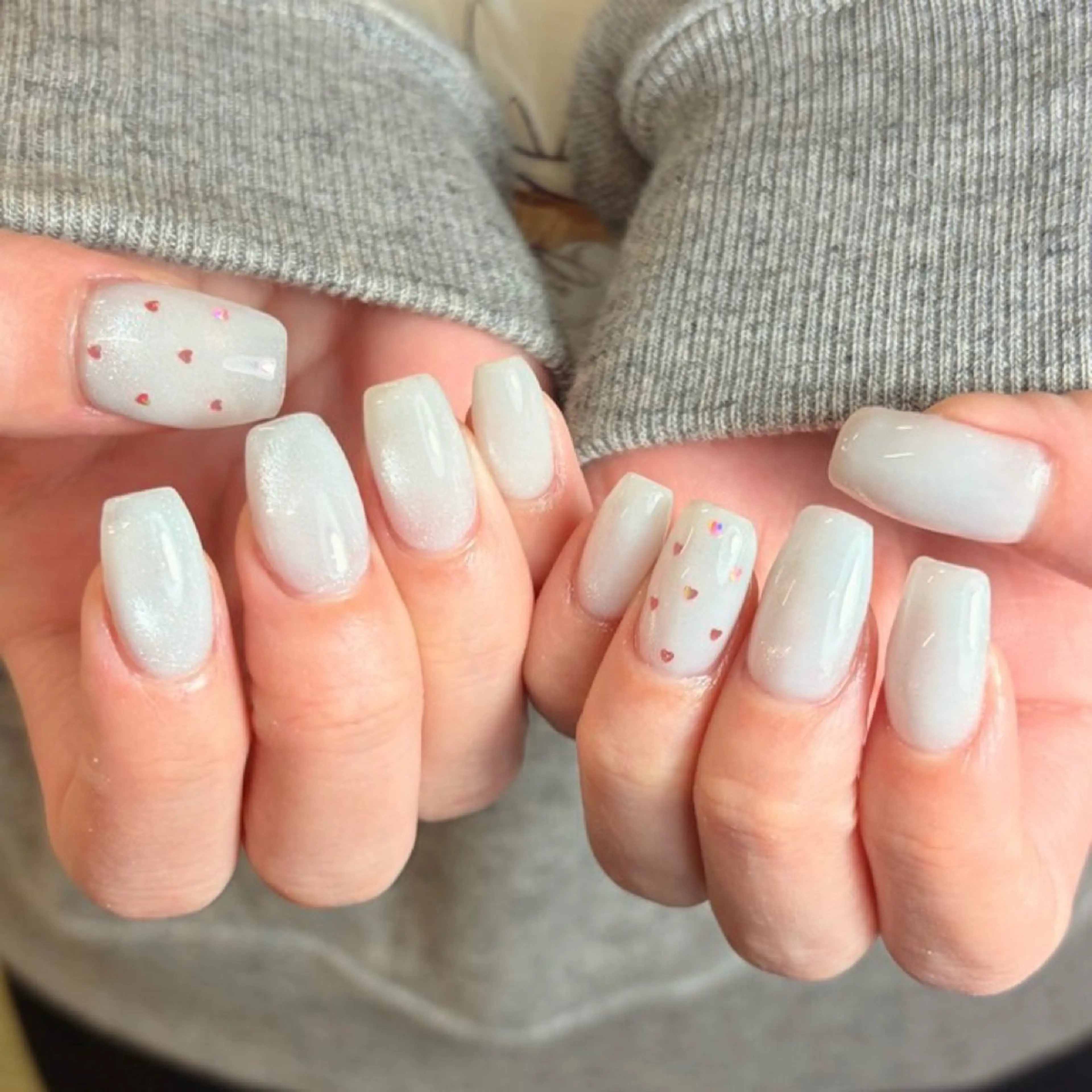 ネイル 長さ出し ハンドネイル me’te’or⭐︎ AYAKA/小山市のネイルデザイン