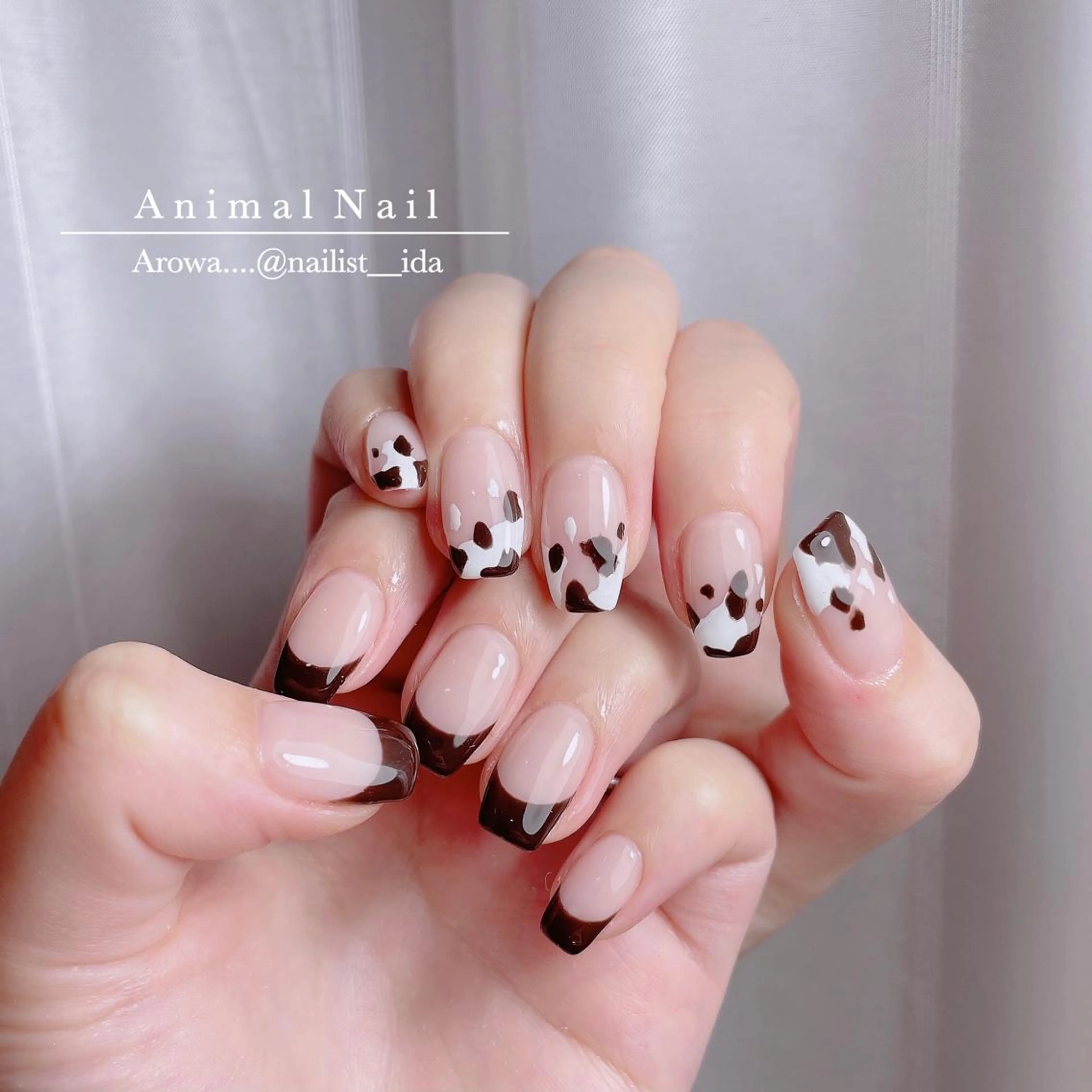 ネイル アニマル柄 Arowa 伊田のネイルデザイン