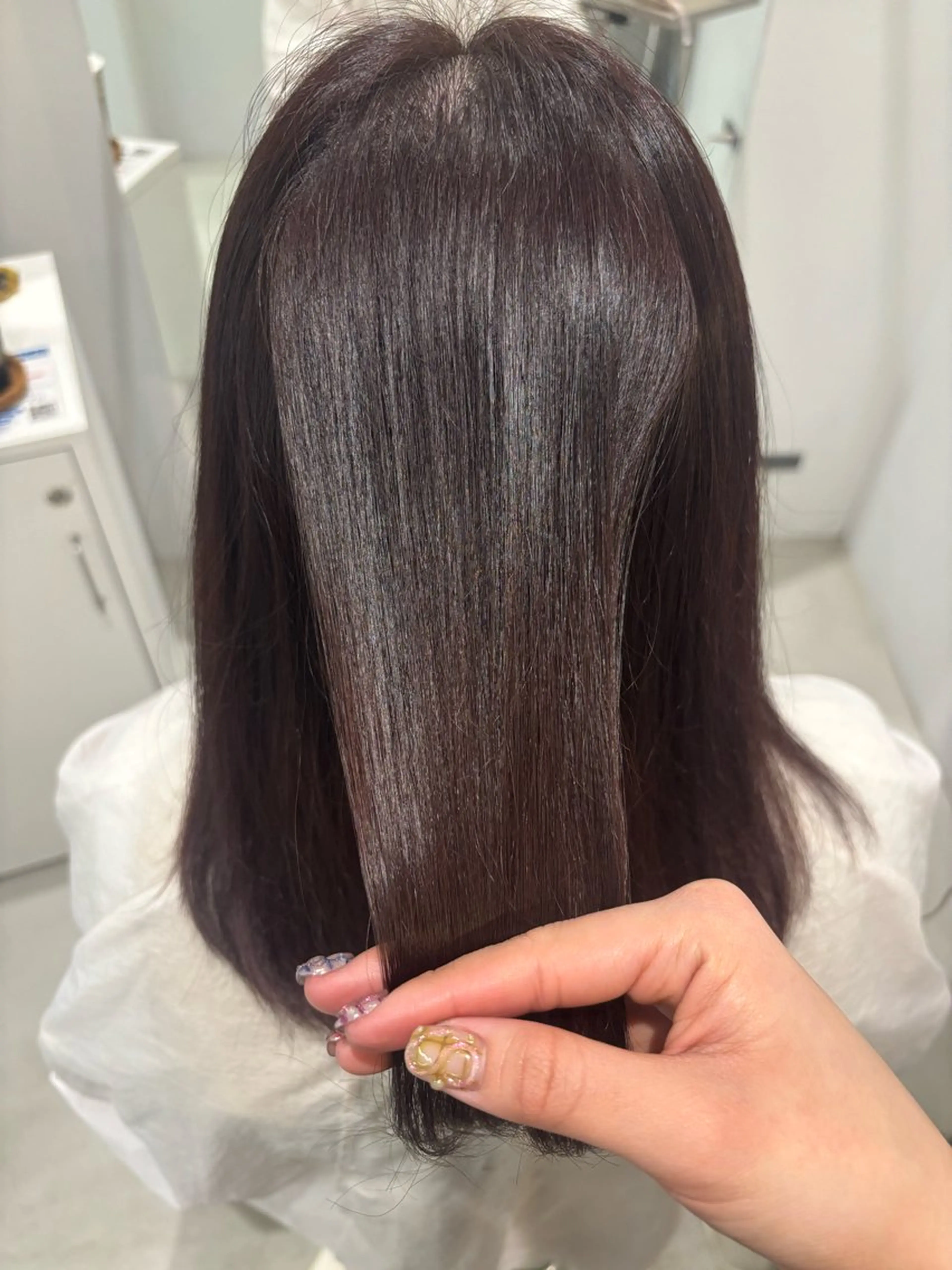 カラー カシス 艶髪/ハイトーン/ 透明感/maayaのヘアスタイル