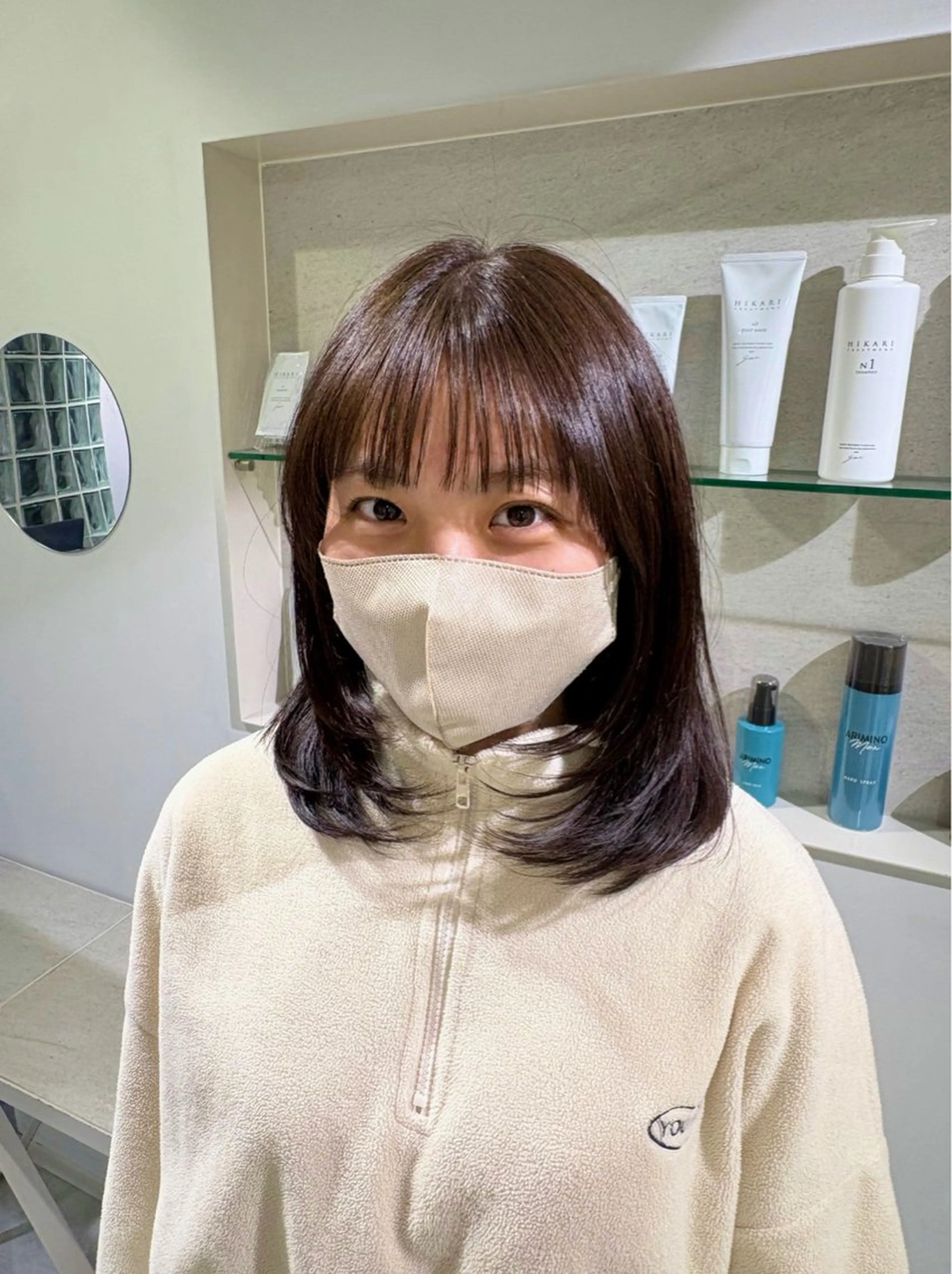 ミディアム カット ヘアカラー 【似合わせカット】 ／ おおの かい🫟のヘアスタイル