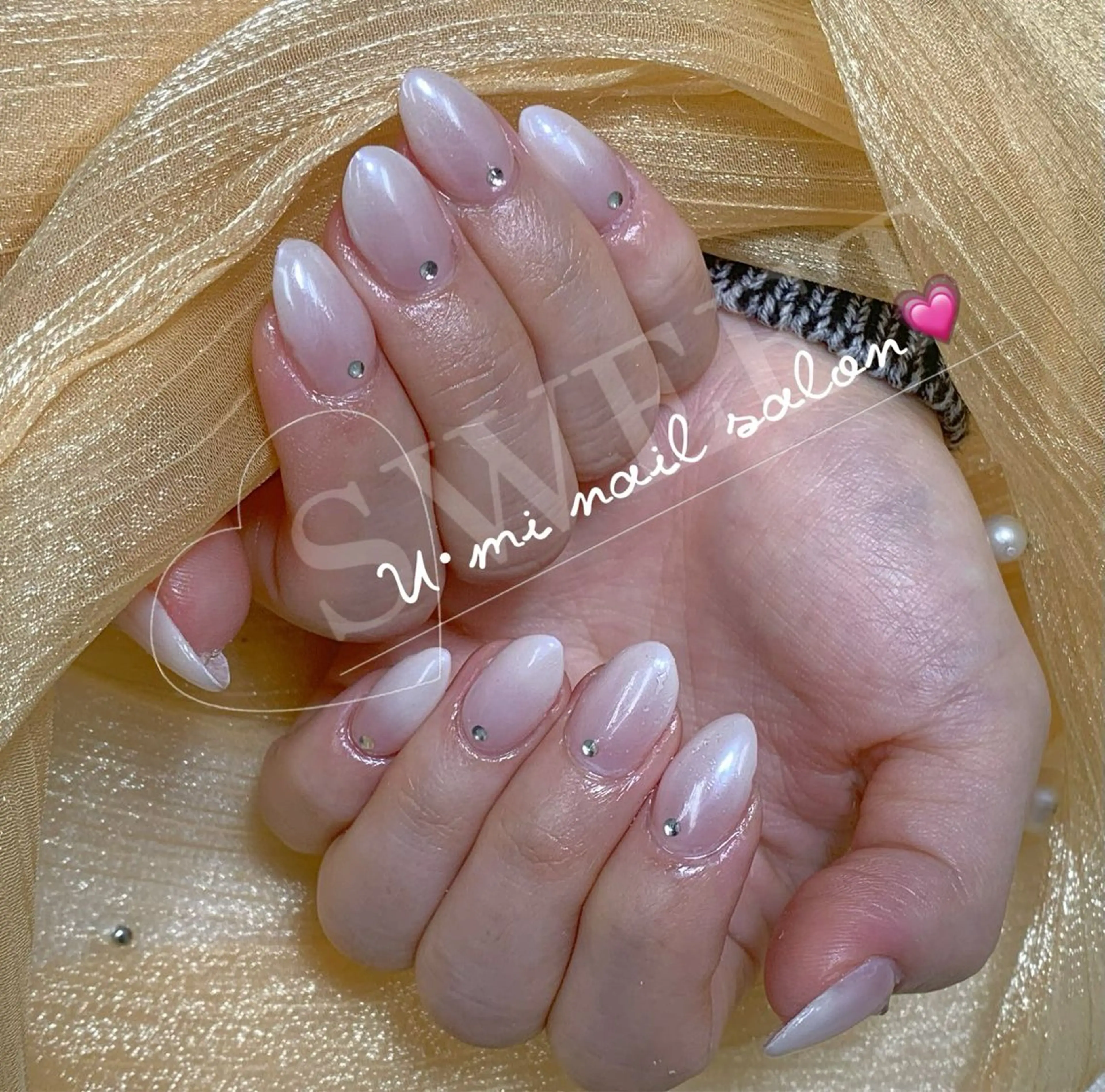 ネイル 持ち込み ハンドネイル Ｕ·Mi nail salon所属・u・mi  上野御徒町パラジェルのネイルデザイン