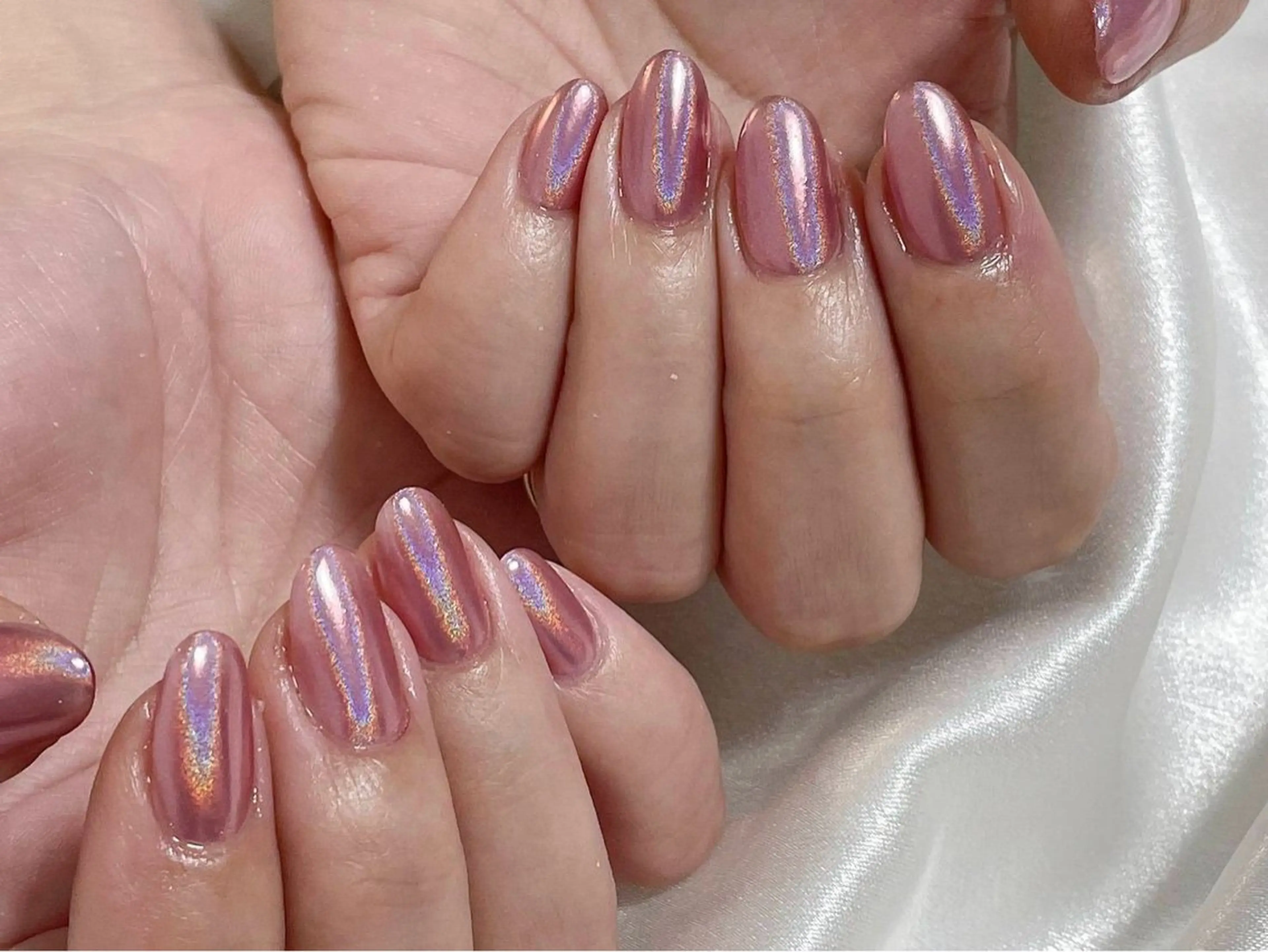 ネイル オーロラネイル 桜ネイル フラワーネイル フットネイル フレンチネイル ハンドネイル mogunail &blowのネイルデザイン