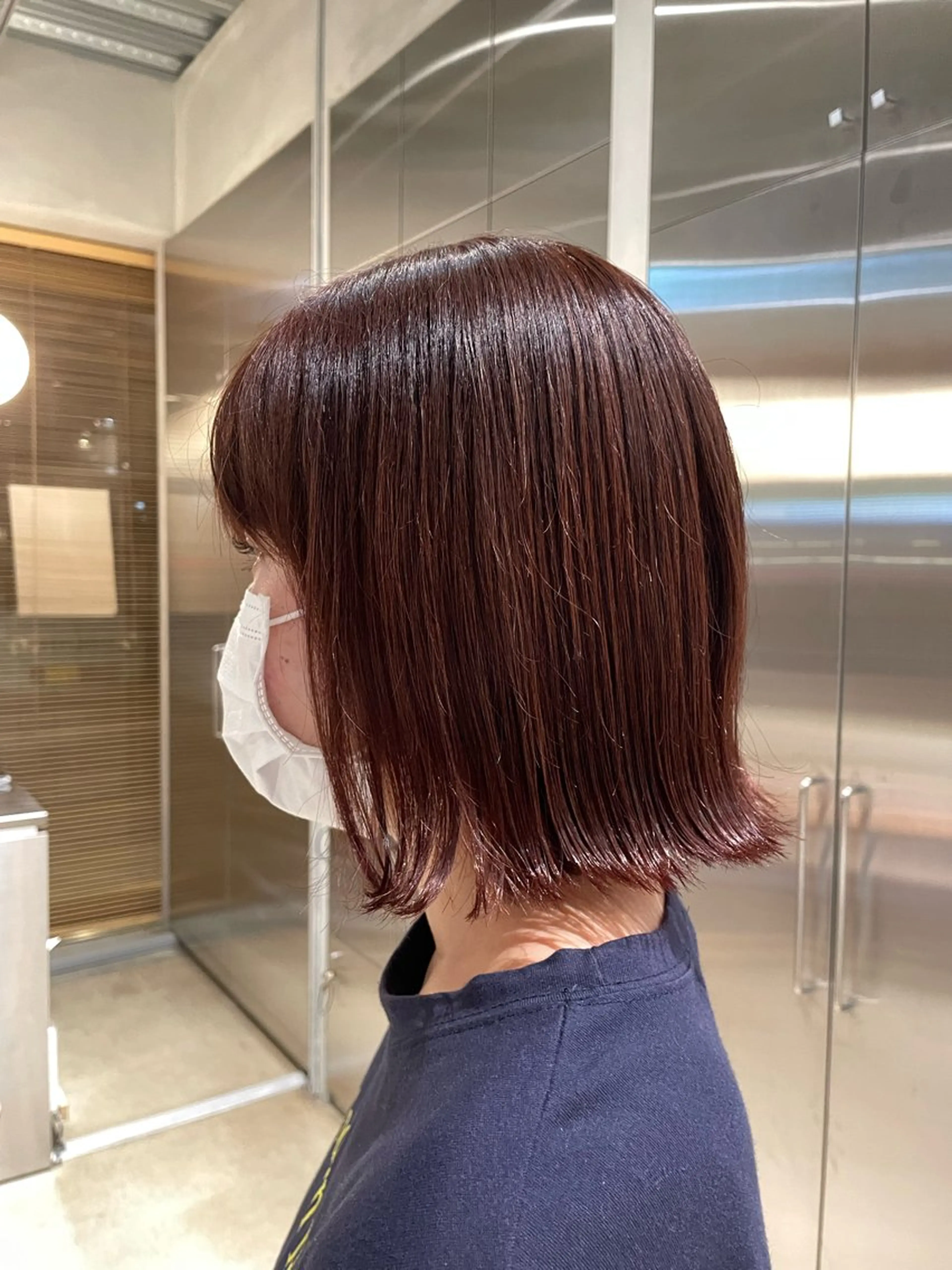 ミディアム カラー 樋口 花穂のヘアスタイル
