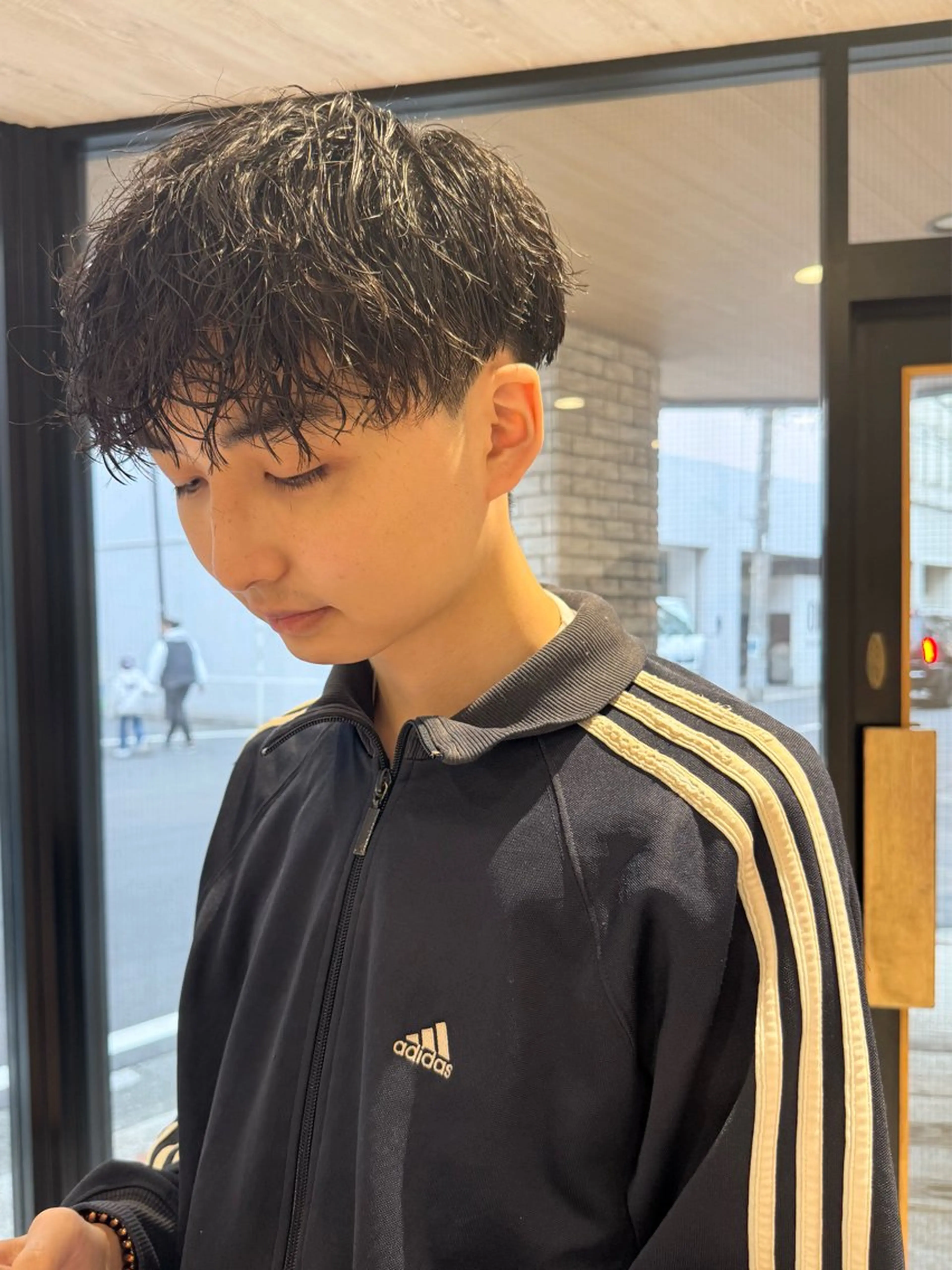 ショート パーマ メンズ カット パーマ フェザー/ニュアンス パーマ/ryutoのヘアスタイル