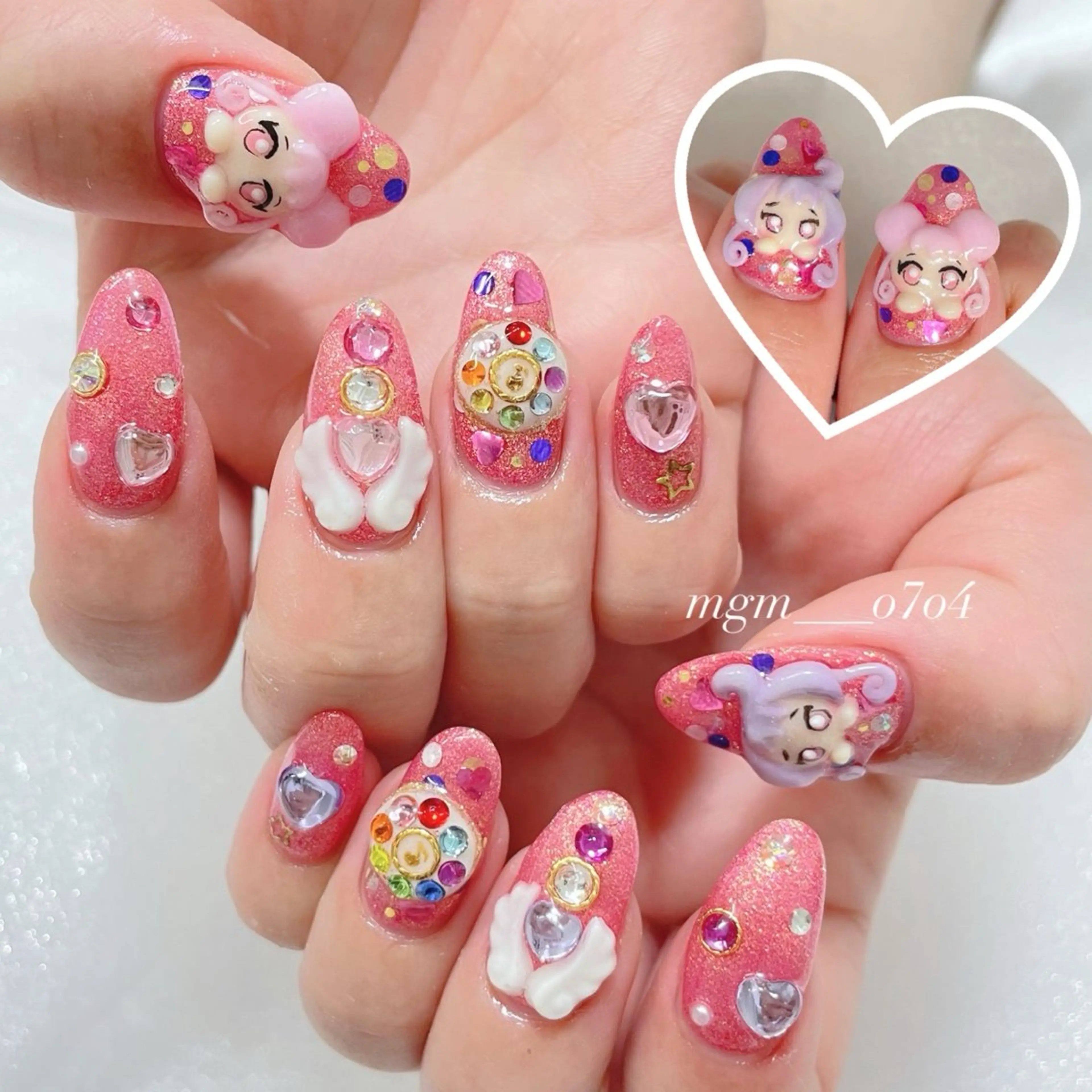 ネイル ハンドネイル ハンドケア MoON...❤︎ MeGuのネイルデザイン