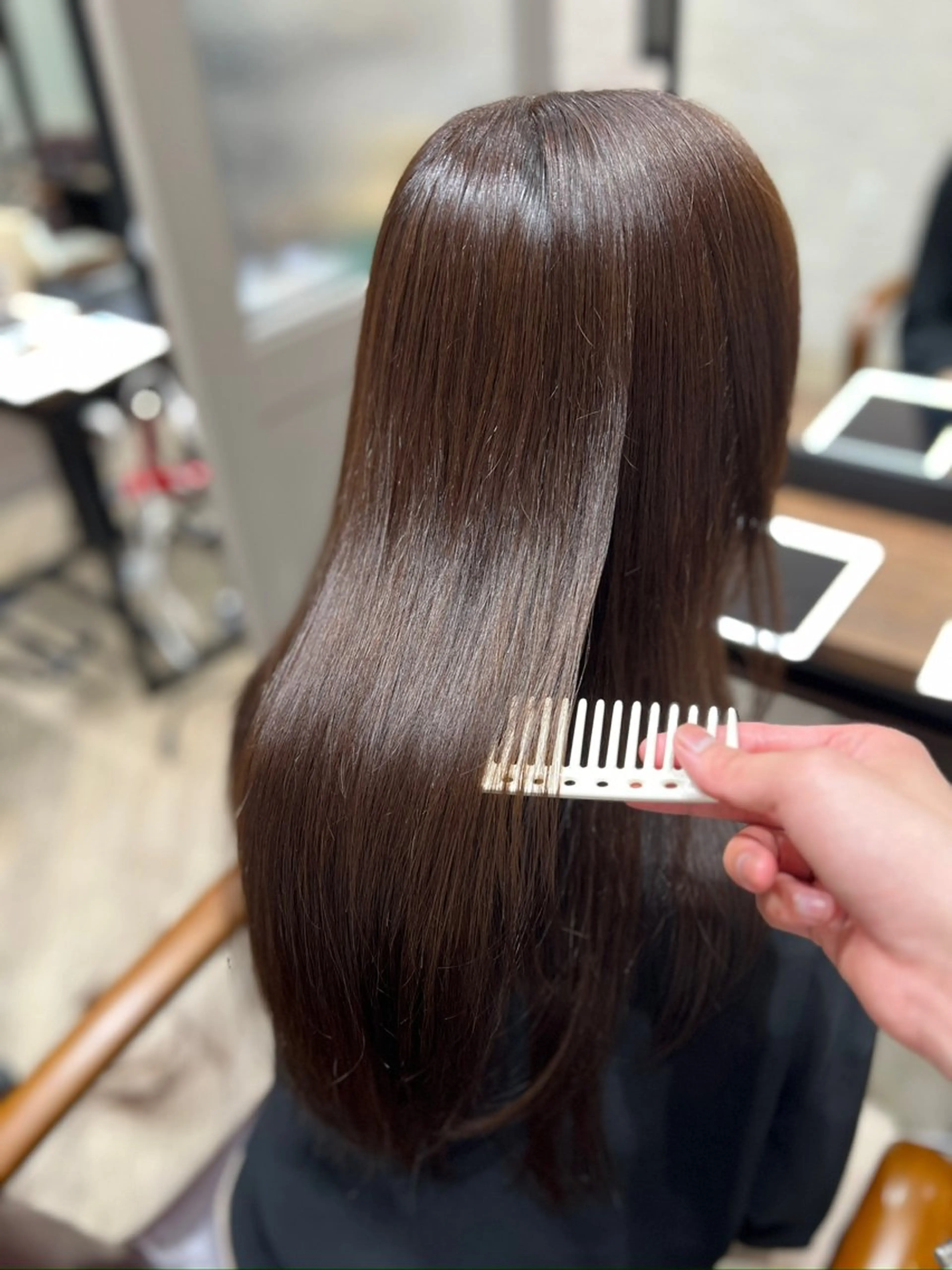 ロング パーマ くせ毛 髪質改善 ストレートパーマ 顔まわり職人🇰🇷 韓国ヘア/KAITOのヘアスタイル