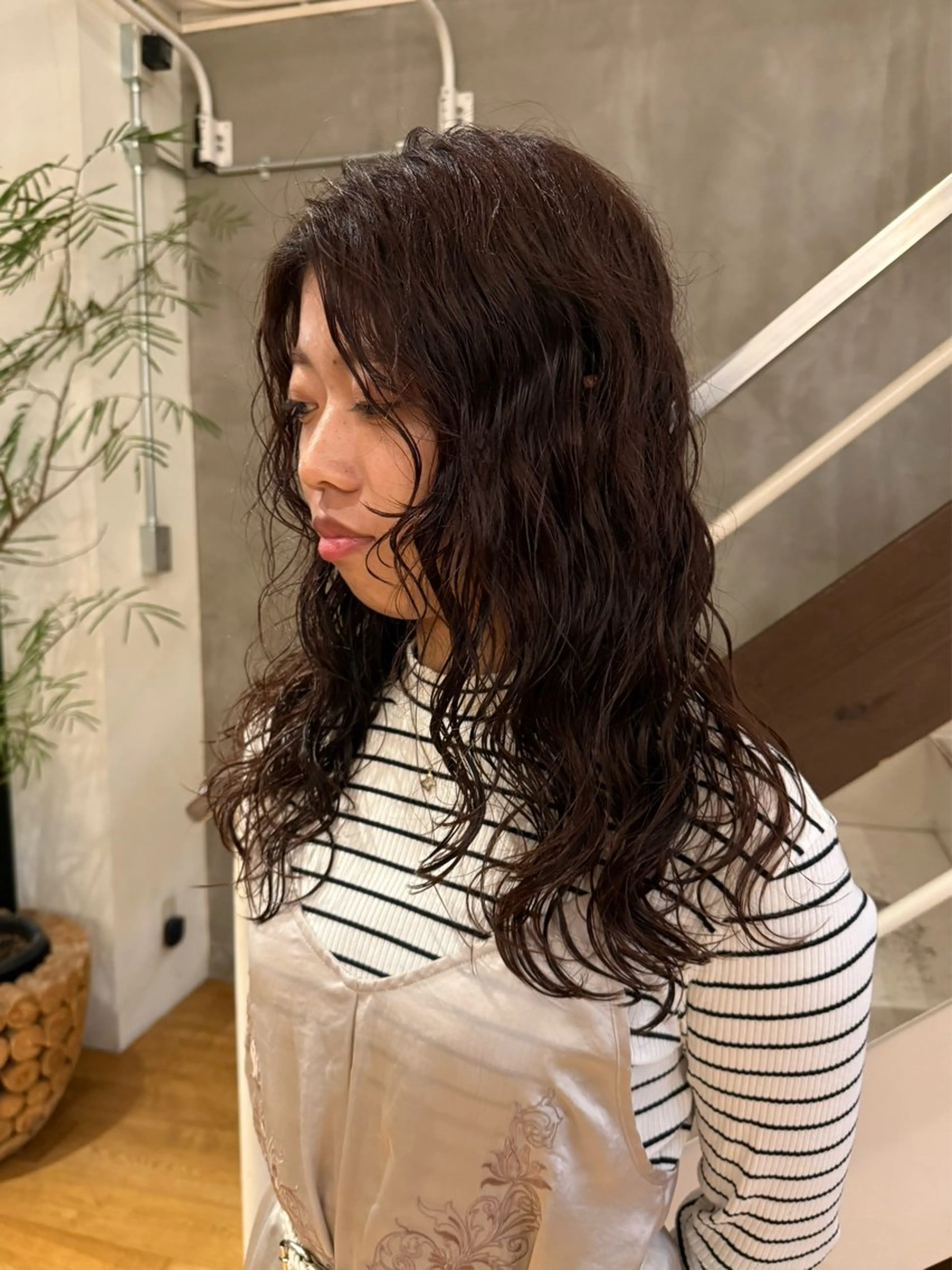 セミロング パーマ セミロングパーマ 松尾/パーマ/堀江 心斎橋/なんばのヘアスタイル