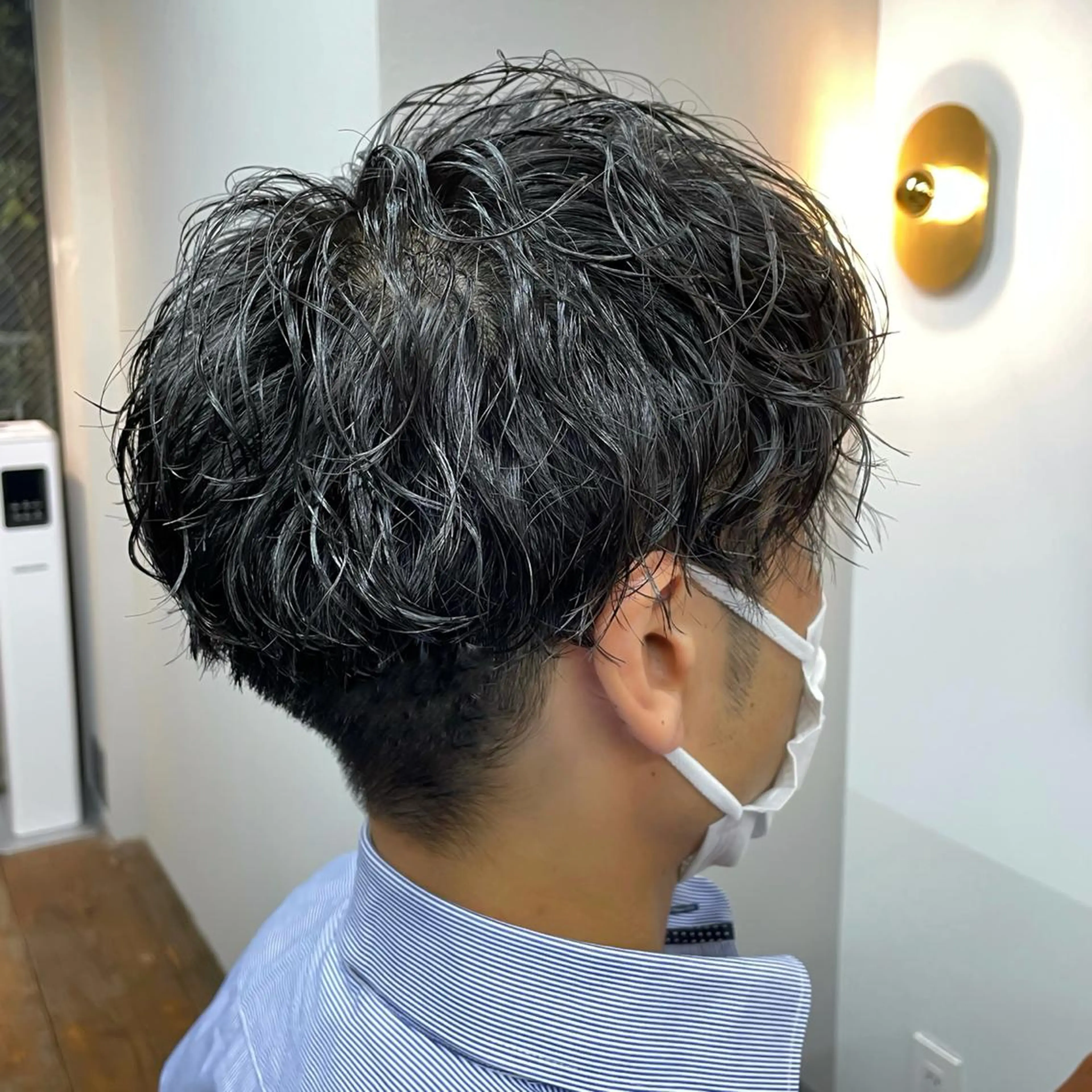 ショート パーマ メンズ 守屋 寿哉のヘアスタイル