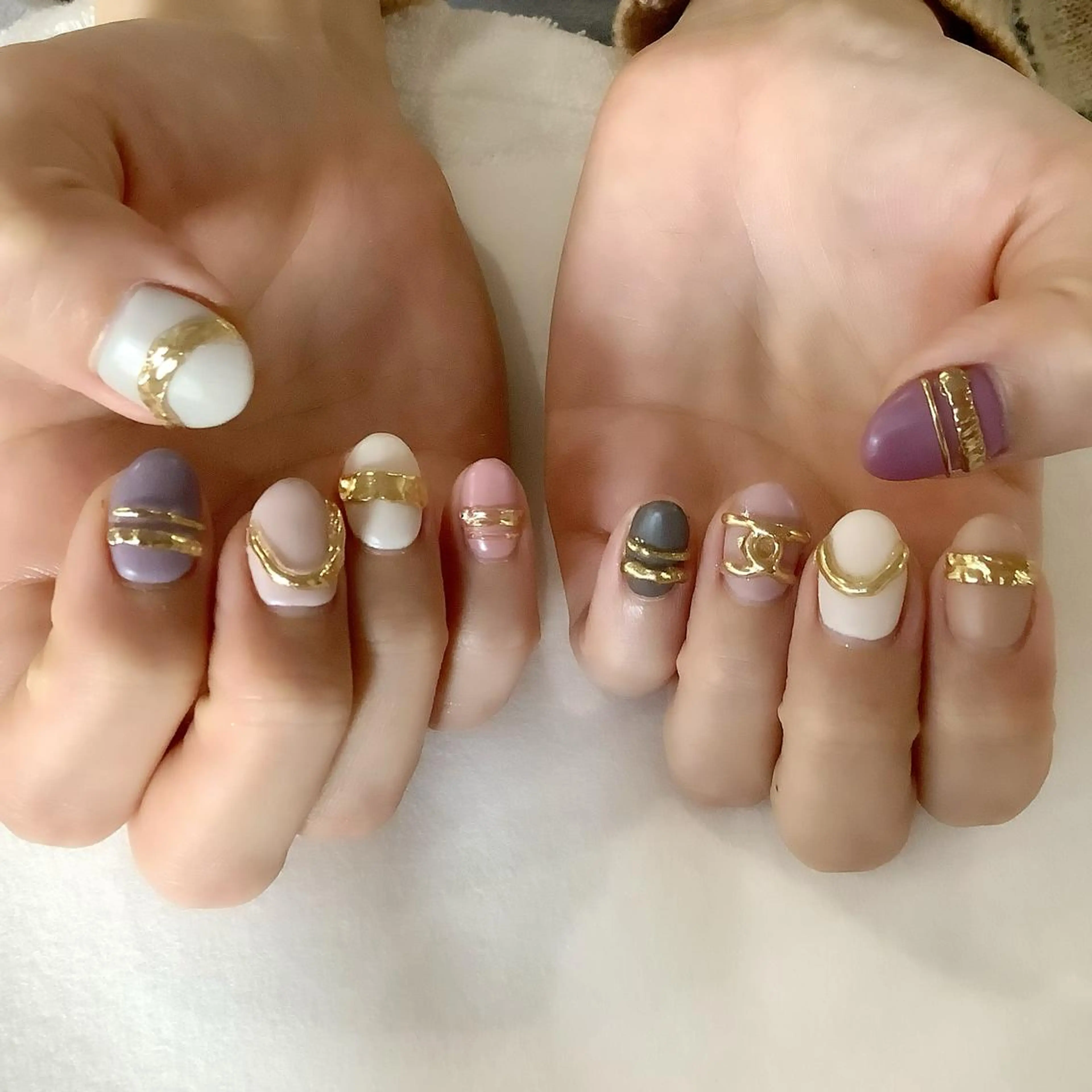 ネイル ハンドネイル 💎🐰 saki. m 🐰💎のネイルデザイン