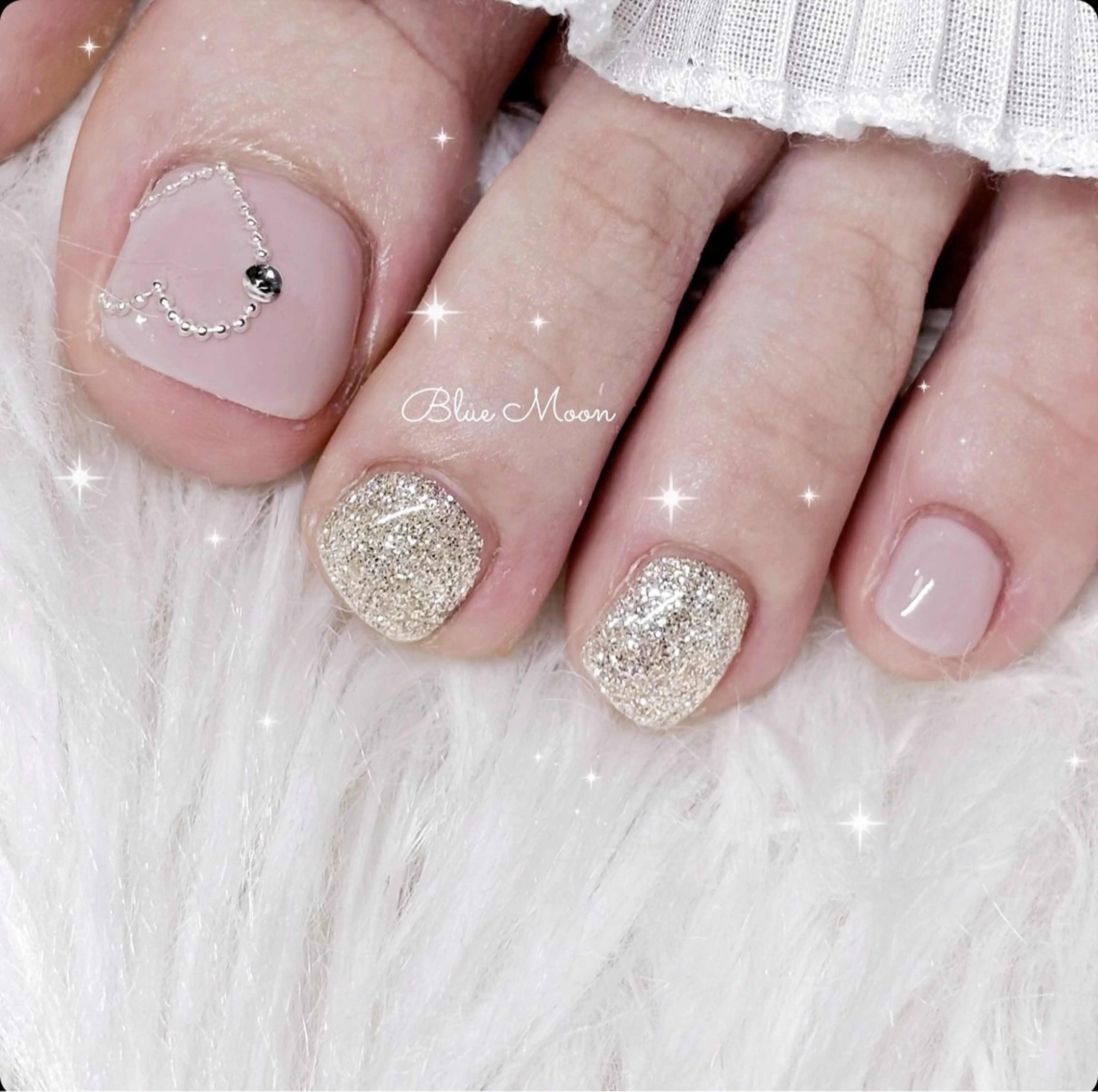 ネイル ハンドネイル フットネイル nail salon Blue Moonのネイルデザイン