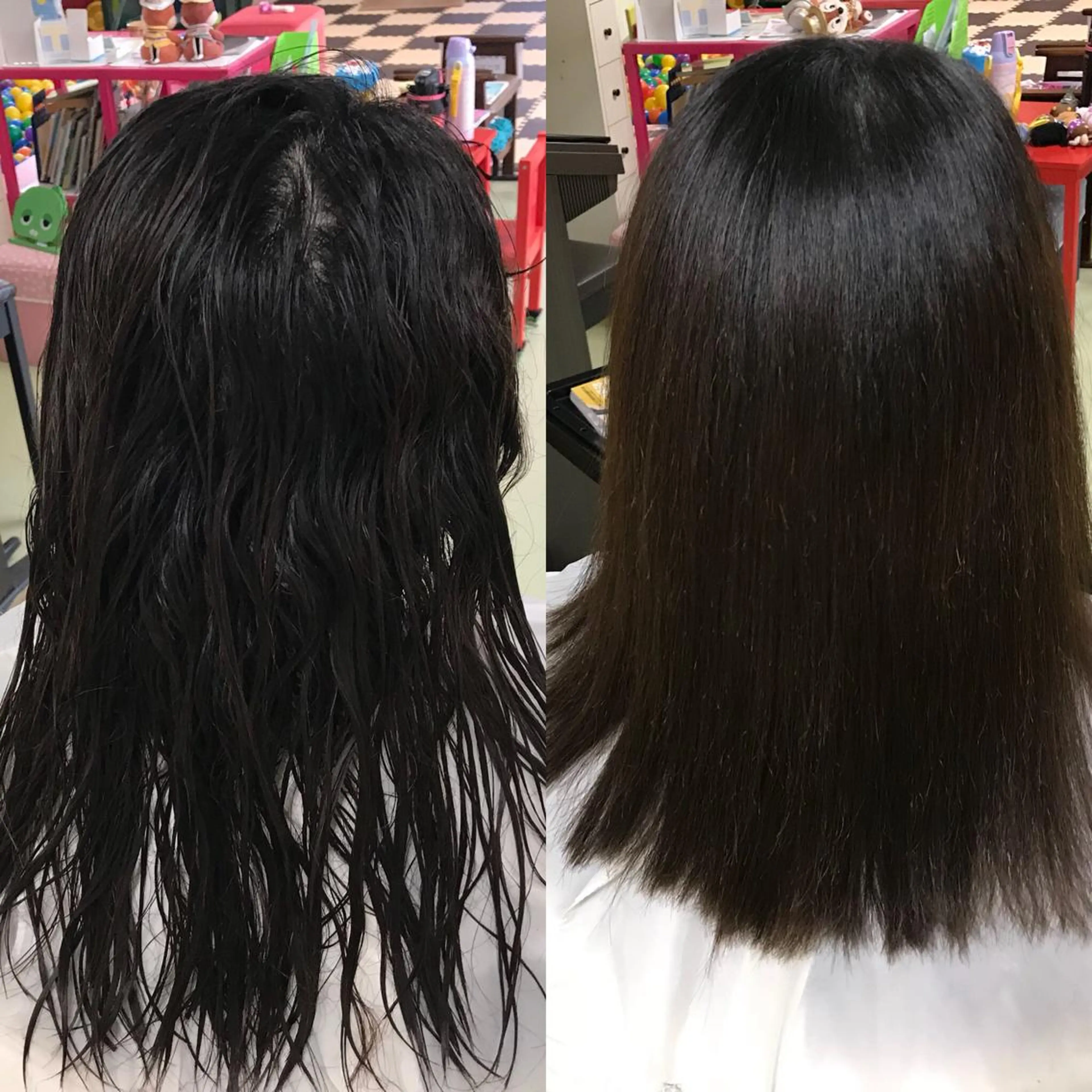 セミロング パーマ カット 縮毛矯正 トリートメント 山口 貴史のヘアスタイル