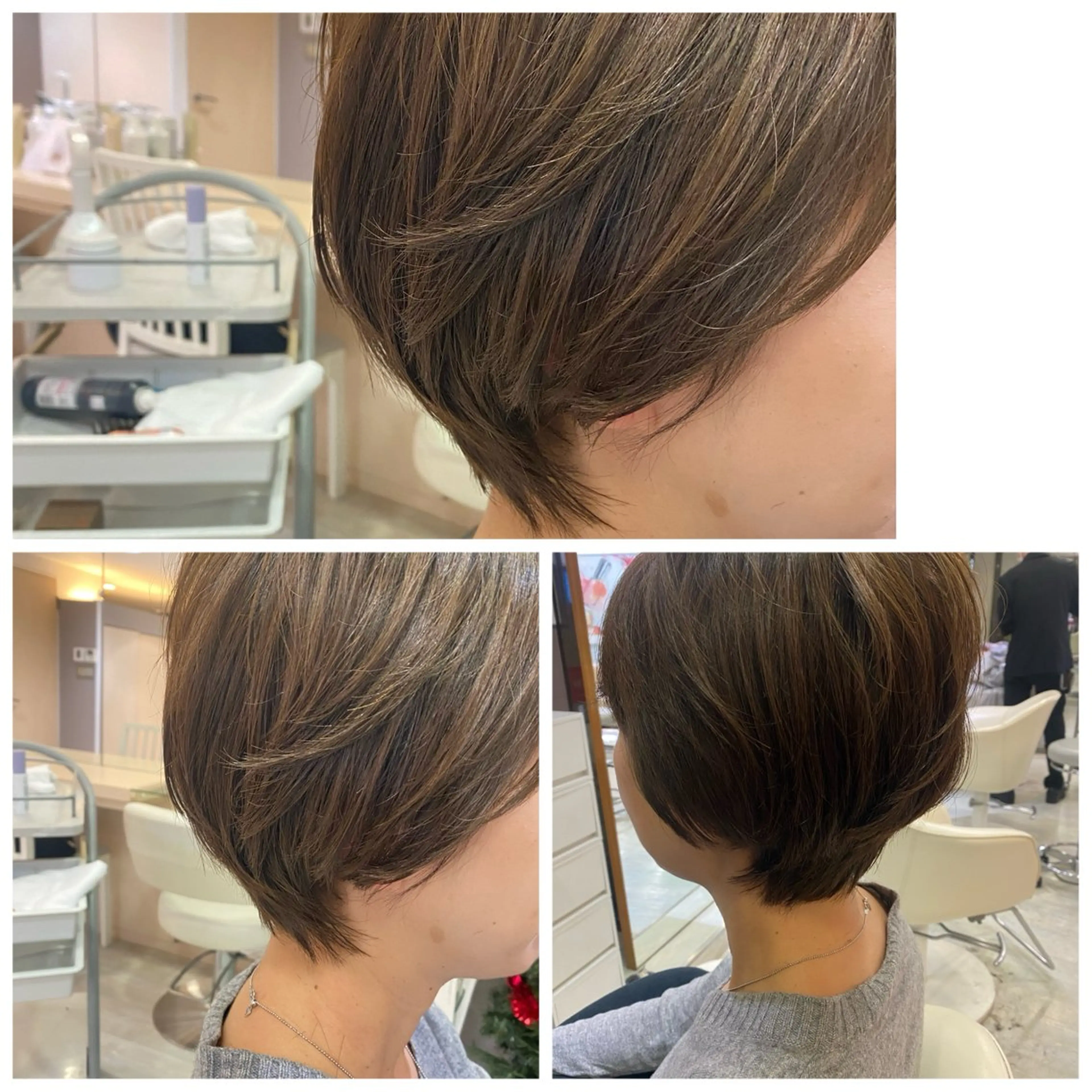 ショート ショートボブ ボブ くびれヘア ショートヘア 鬼澤 なお子のヘアスタイル