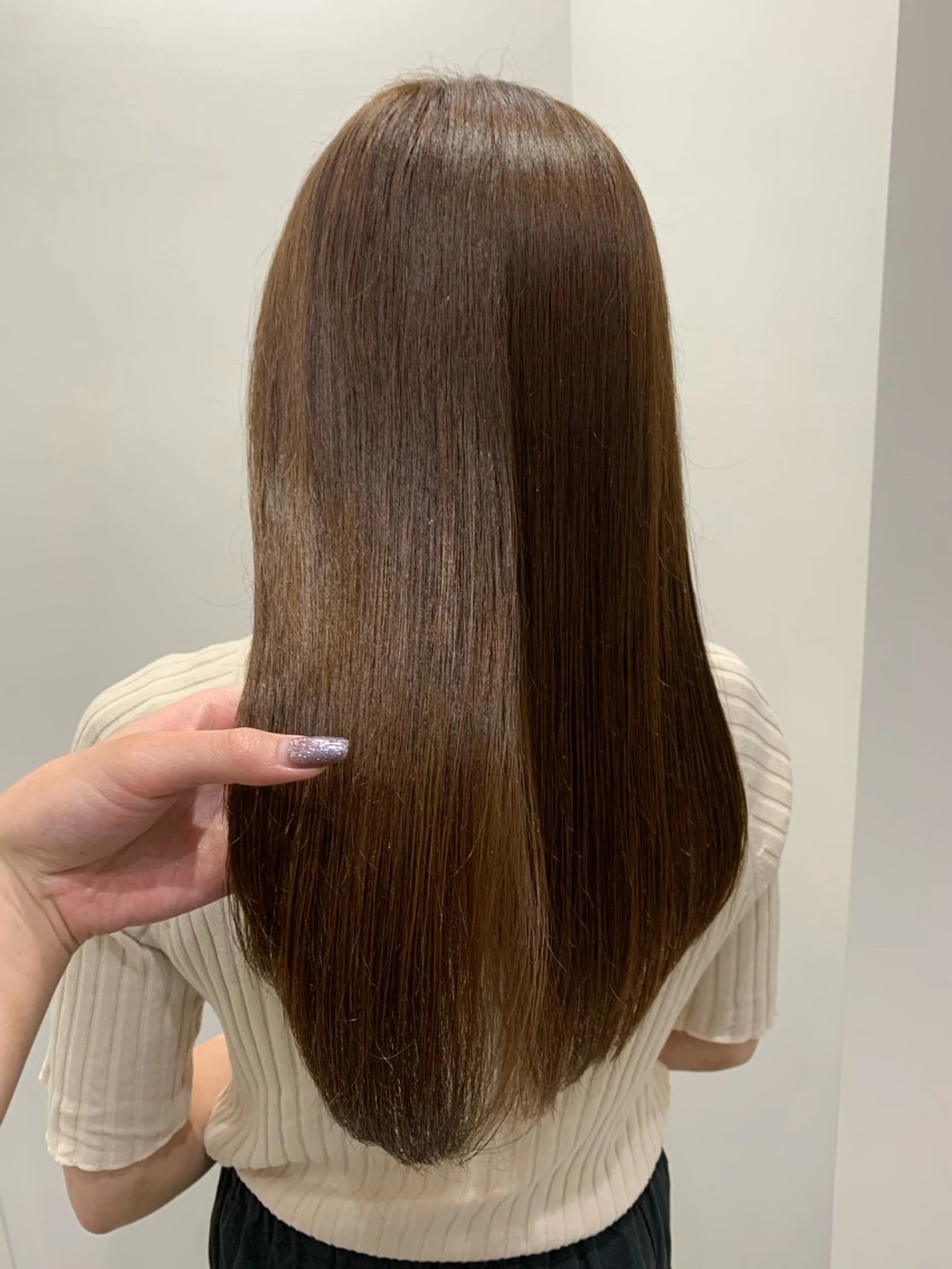 セミロング カラー カット 縮毛矯正 トリートメント 🍓韓国ヘア レイヤ ーカット🍓笠原 葵のヘアスタイル