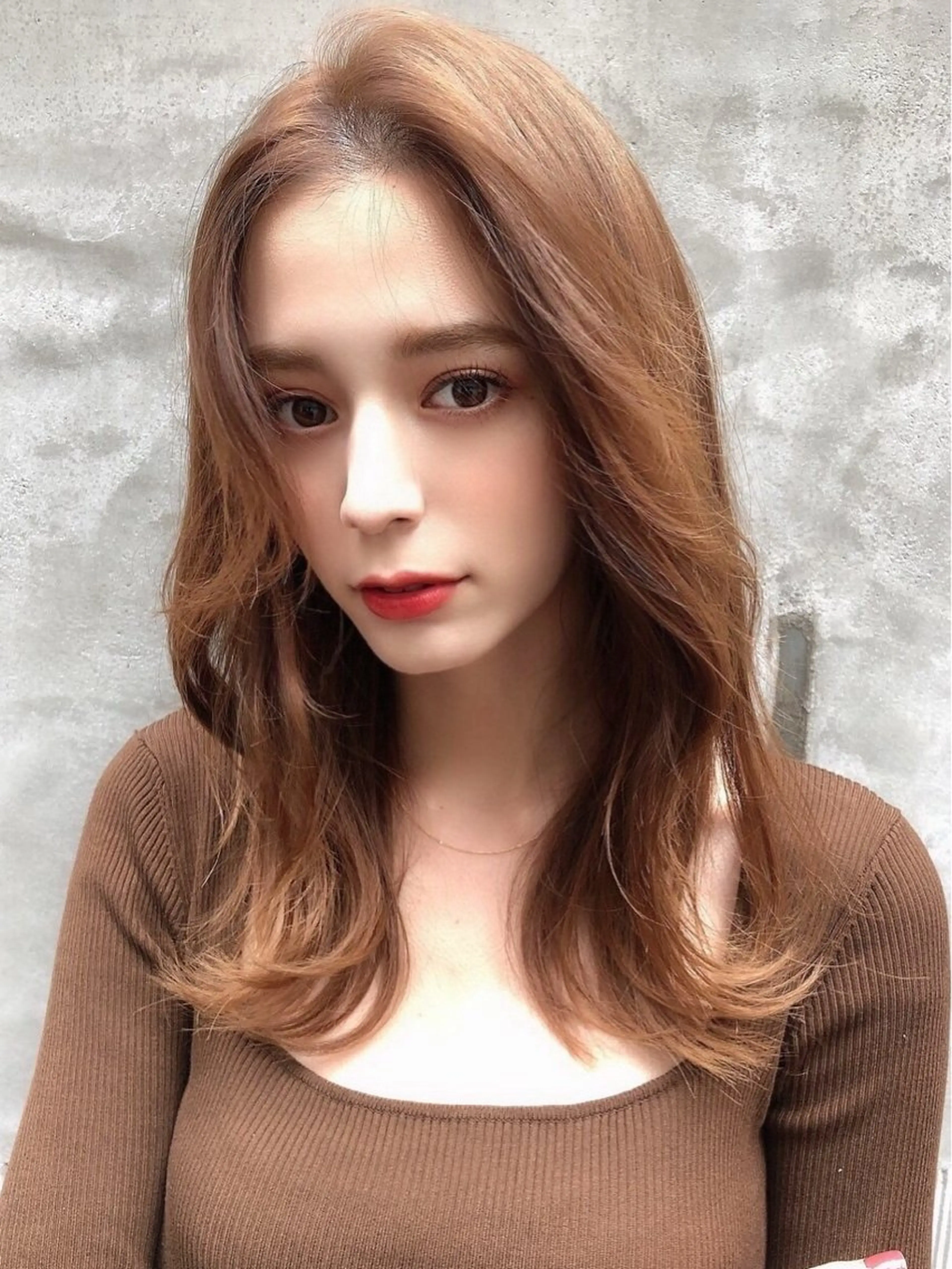 ロング カラー ベージュカラー ブリーチ ブリーチなしカラー オレンジ レイヤー/艶髪/ 髪質改善/YUYAのヘアスタイル