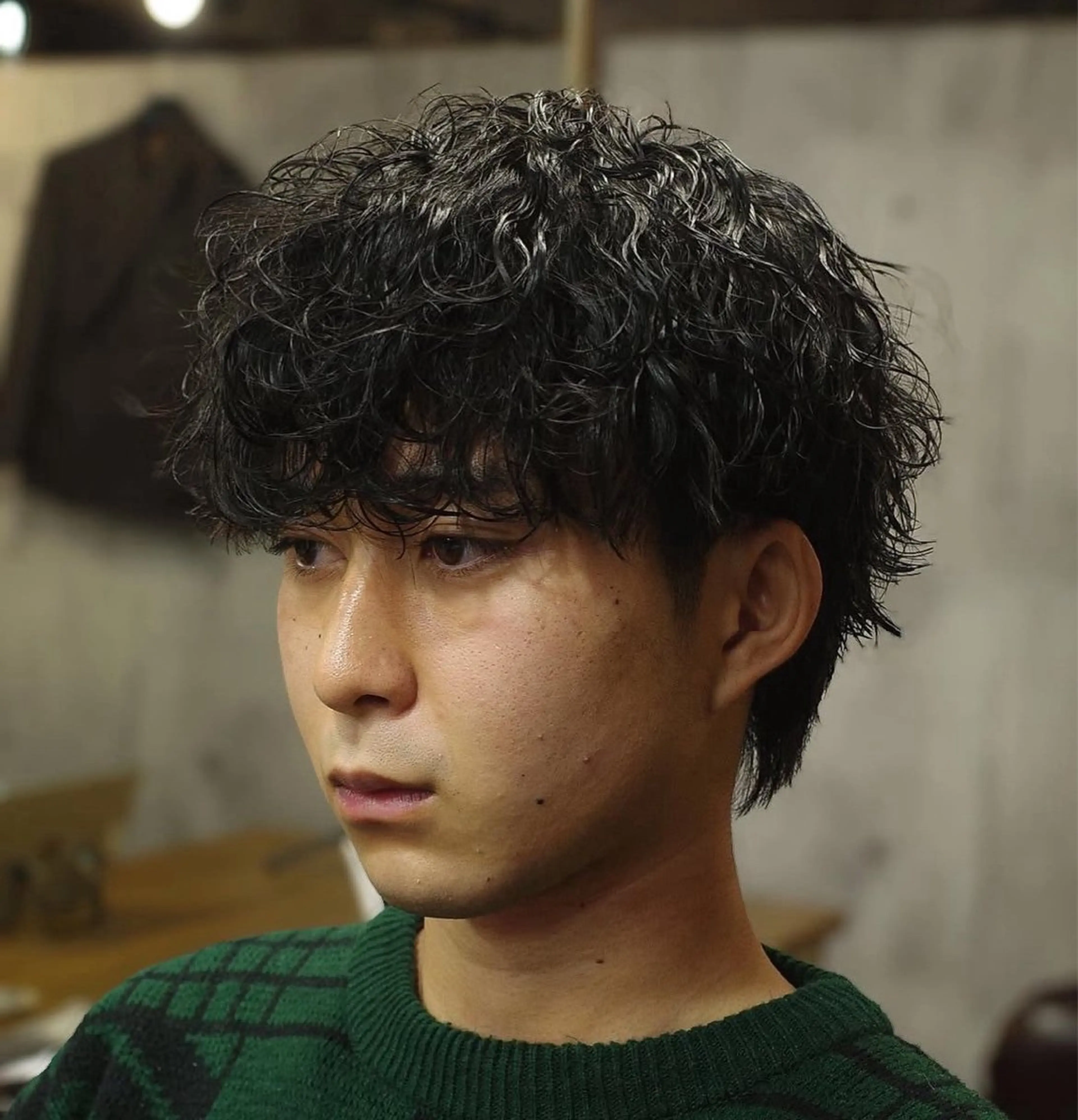 ミディアム カット パーマ 志厳/メンズ特化 /メンズパーマのヘアスタイル