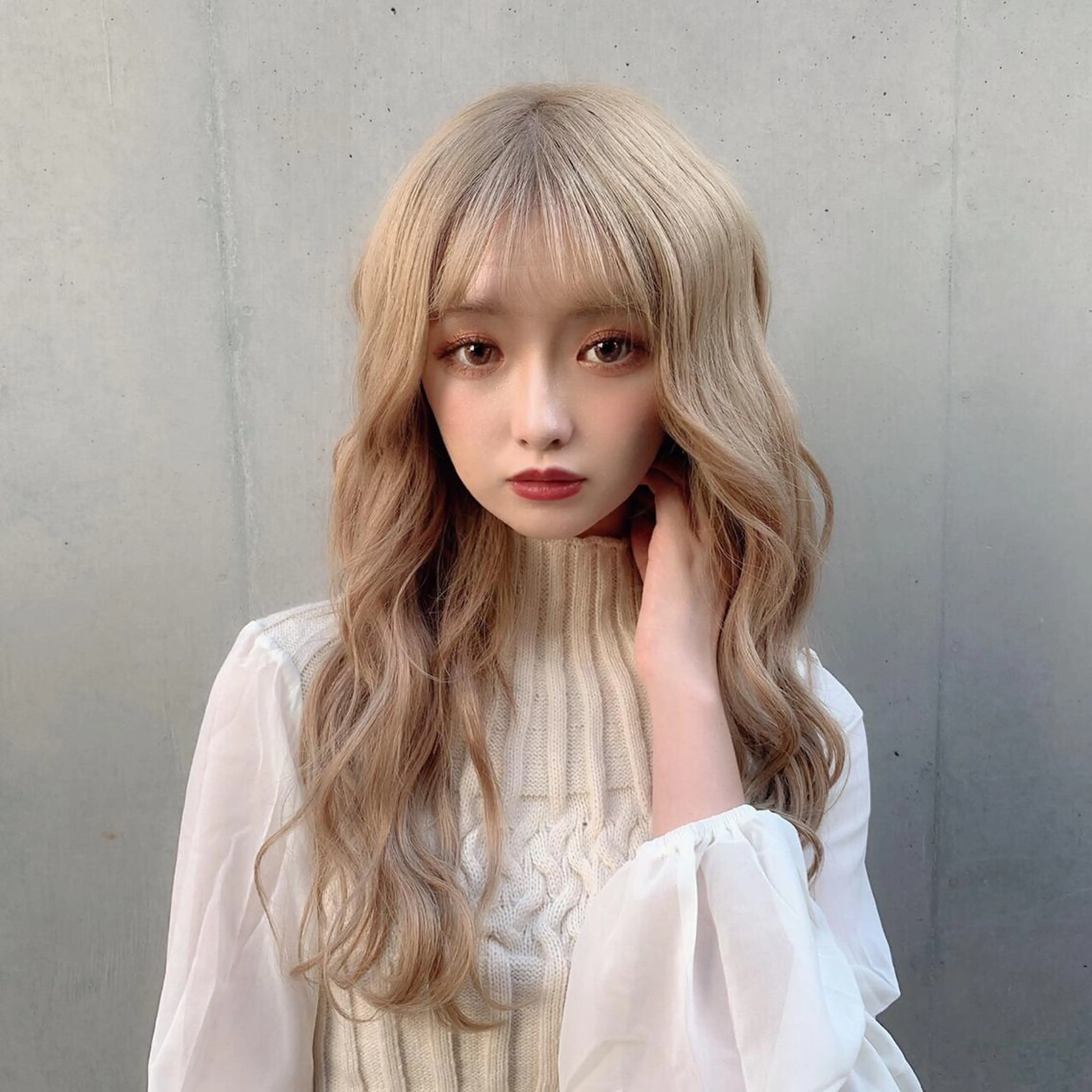 フルチェンジメニュー💐プルエクステ(ダイヤ)60本〜&ブリーチカラー&エクステカット💐巻き髪無料の写真