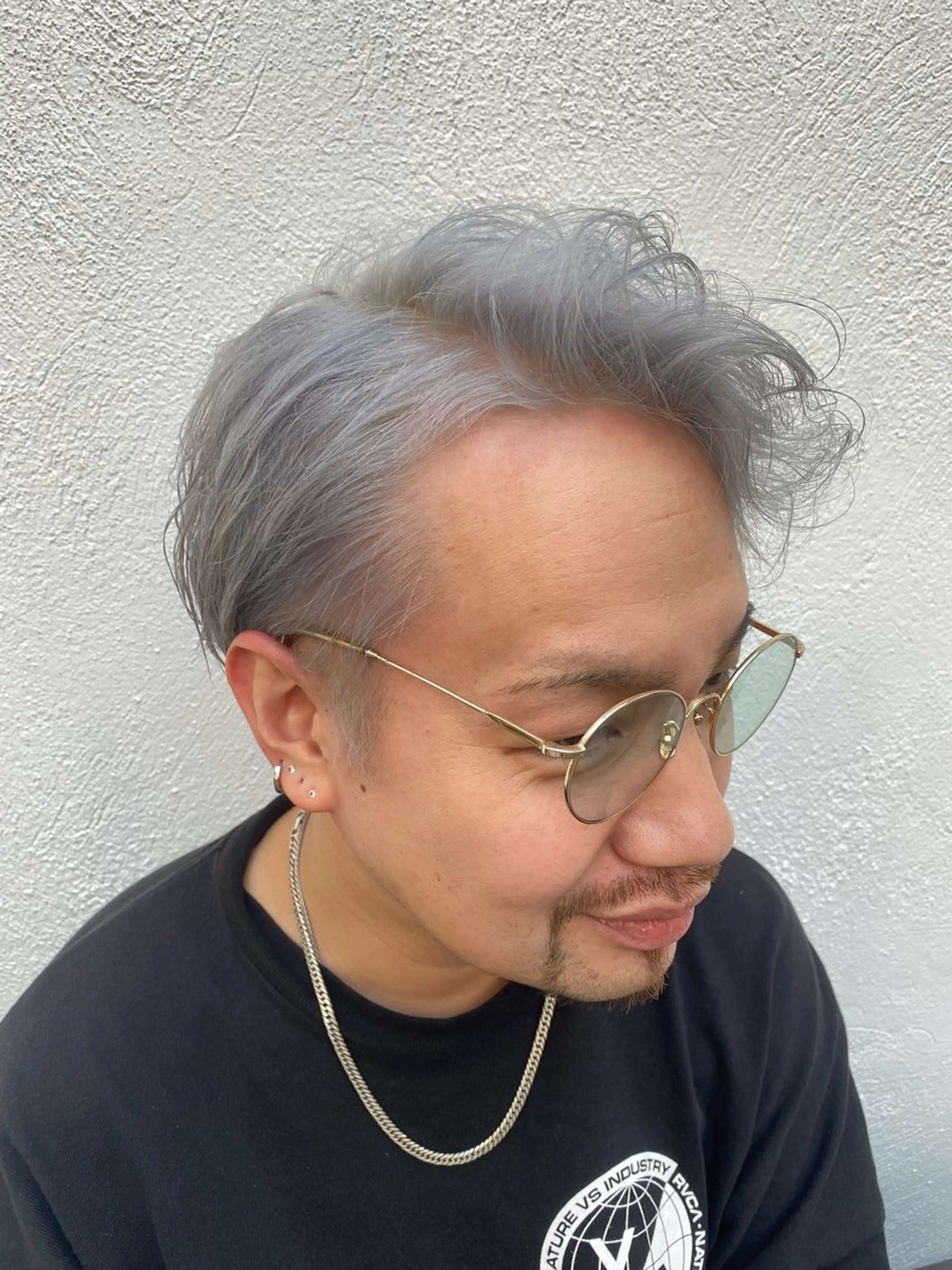 ショート カラー パーマ ヘアアレンジ メンズ キッズ HairSignature所属・ブリーチ指名神戸 No.1美容師RENのヘアスタイル