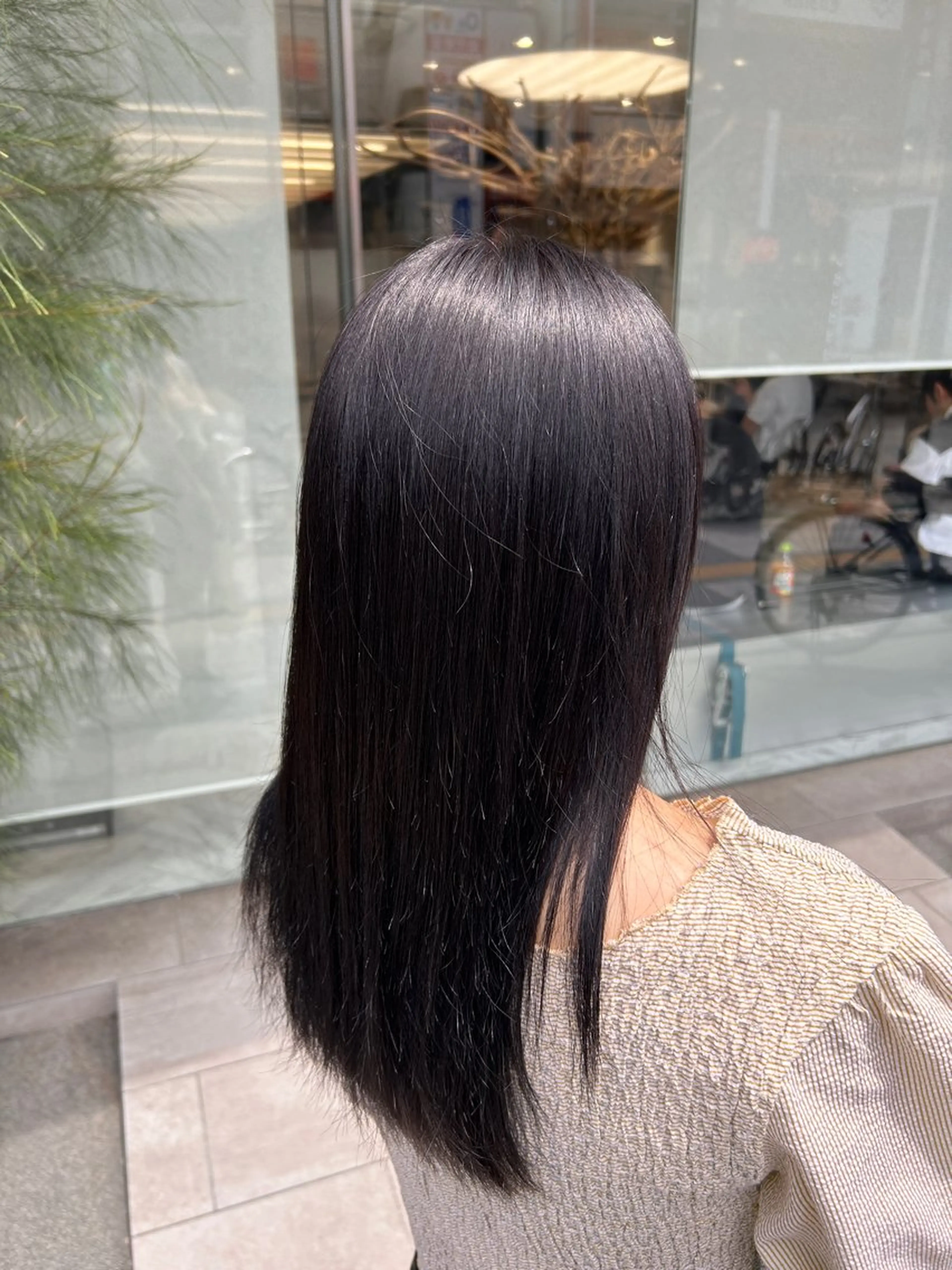 セミロング カラー ヘアカラー 冬っぽカラー/ マツエク/ゆきなのマツエク・マツパデザイン