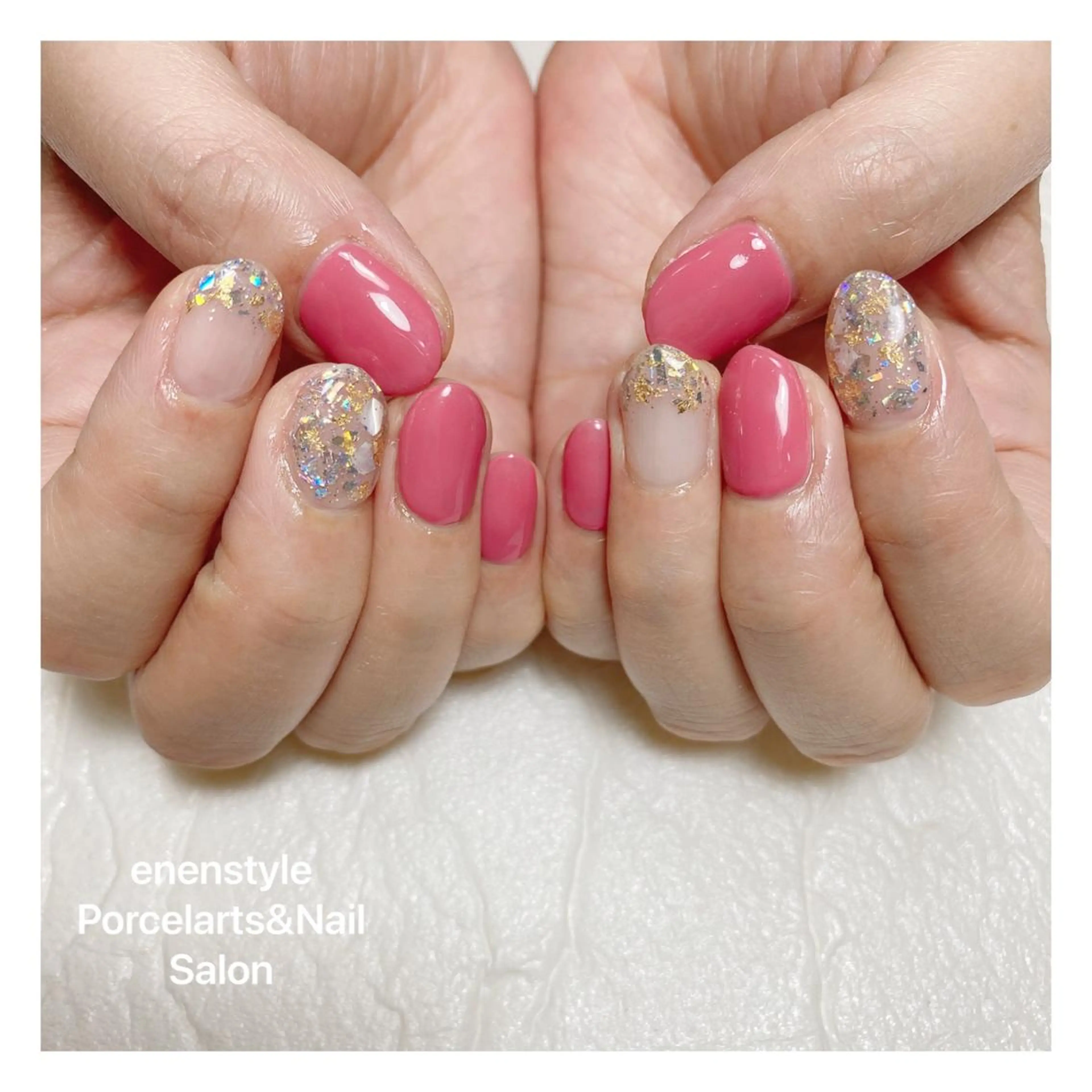 ショート ネイル ハンドネイル 👑enen style👑のネイルデザイン