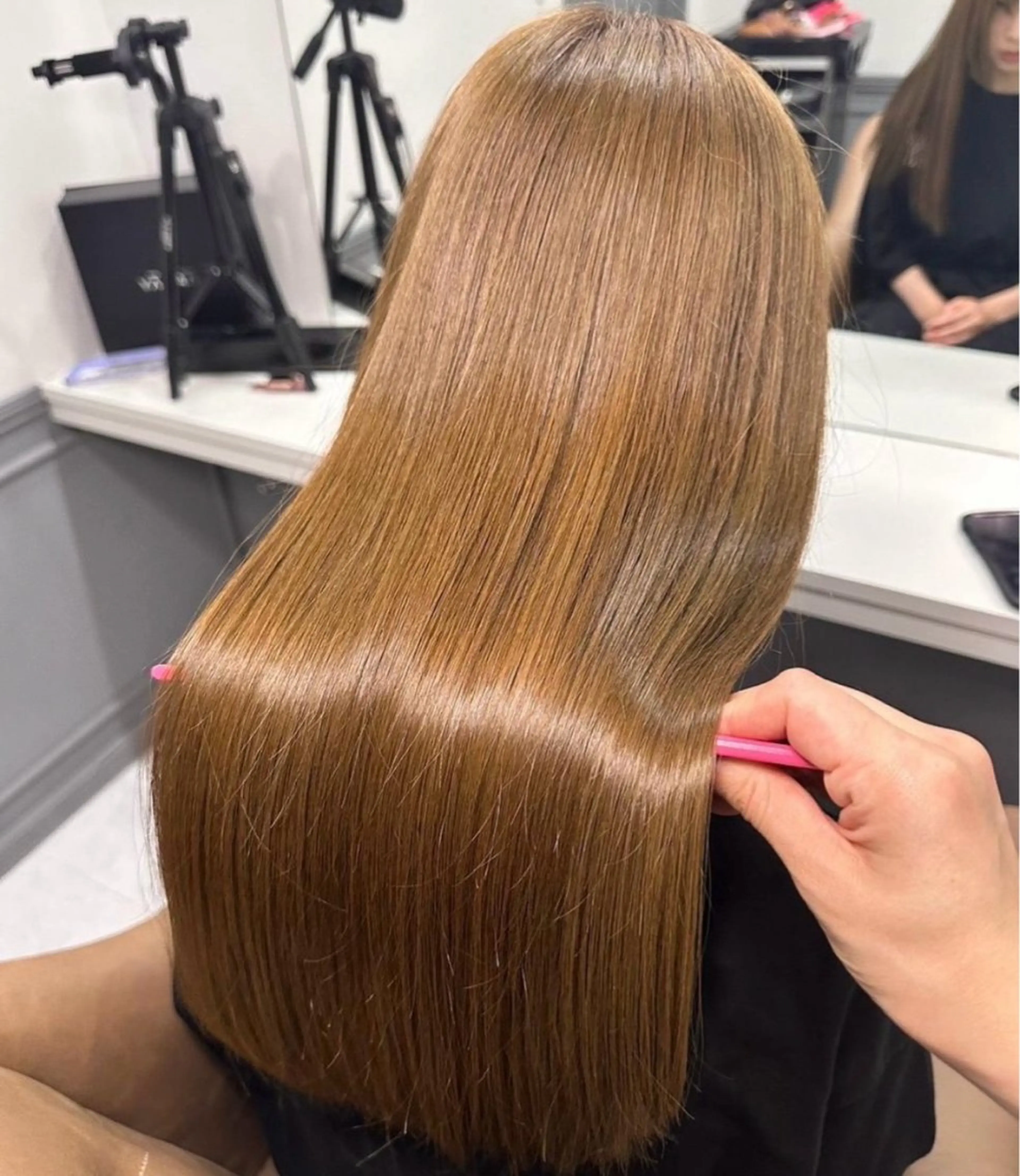 ロング カット ヘアカラー トリートメント 髪質改善カラー /美髪矯正🫧ゆたかのヘアスタイル