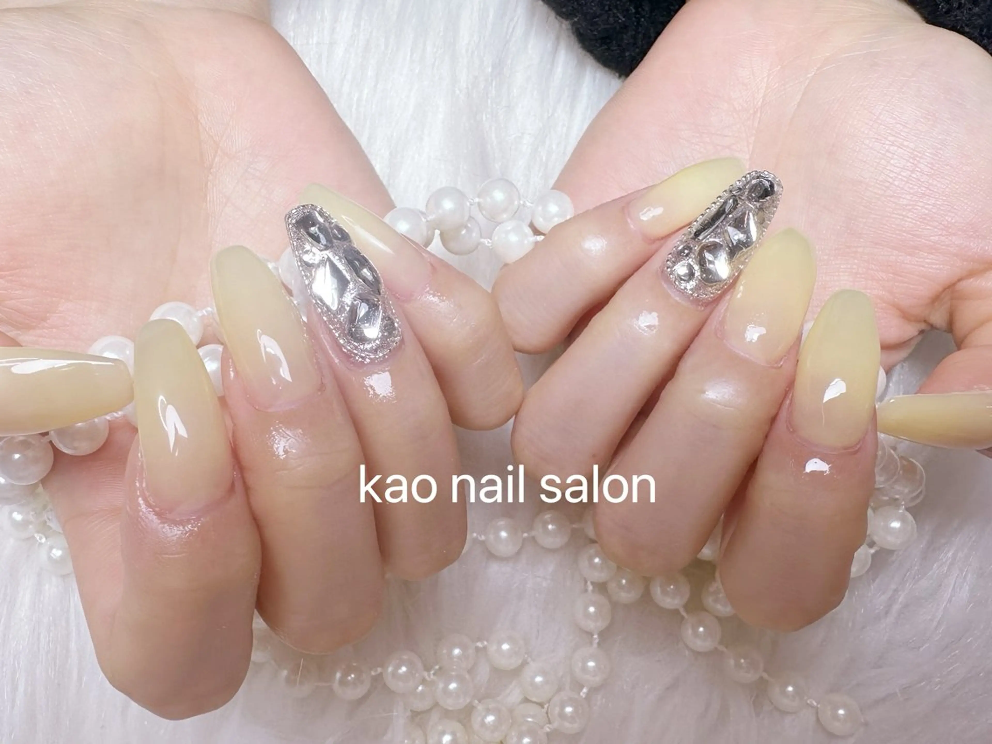 ネイル ハンドネイル kao nail マグネット/長さだしのネイルデザイン