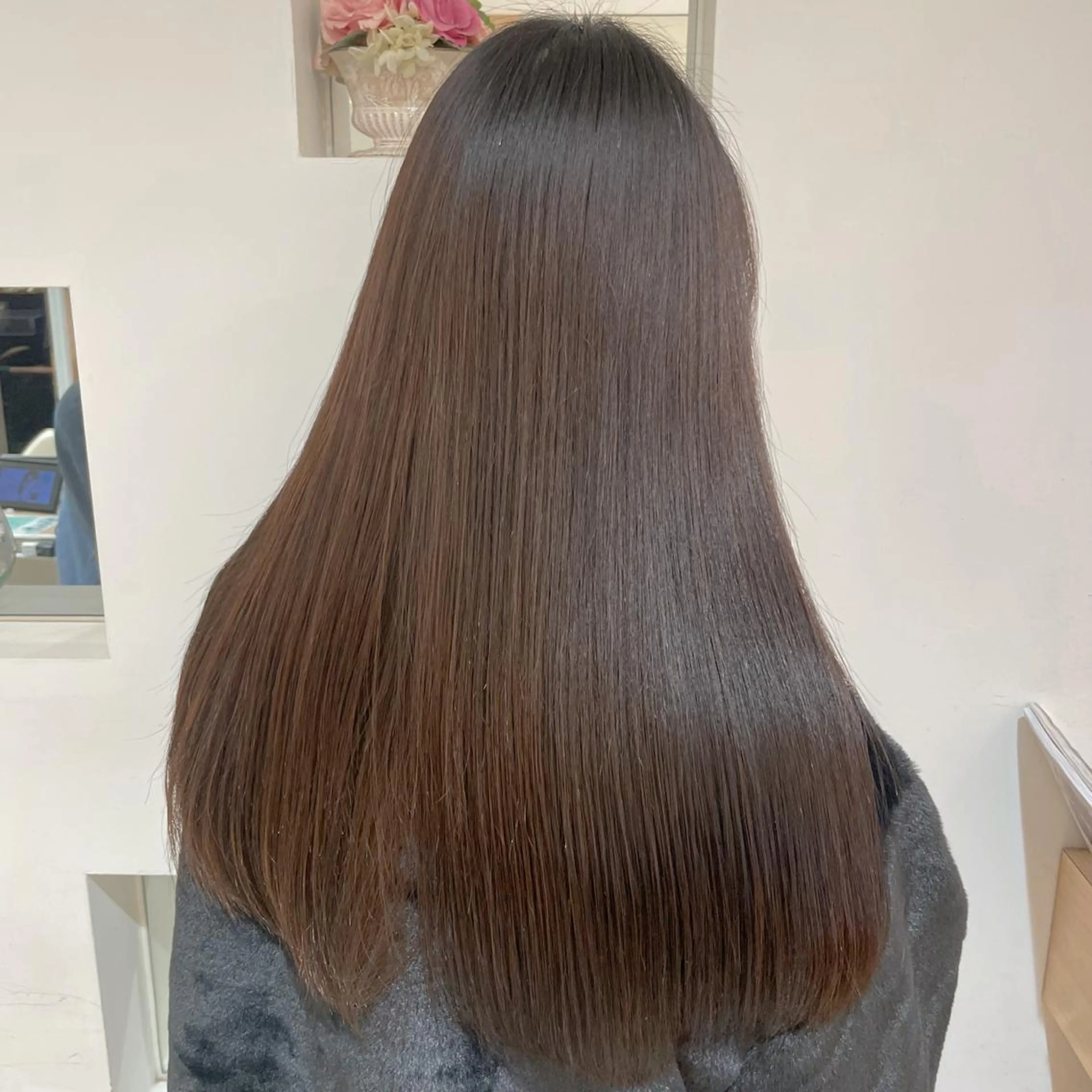 ロング パーマ 髪質改善カラー💎 オオネヨシナリのヘアスタイル