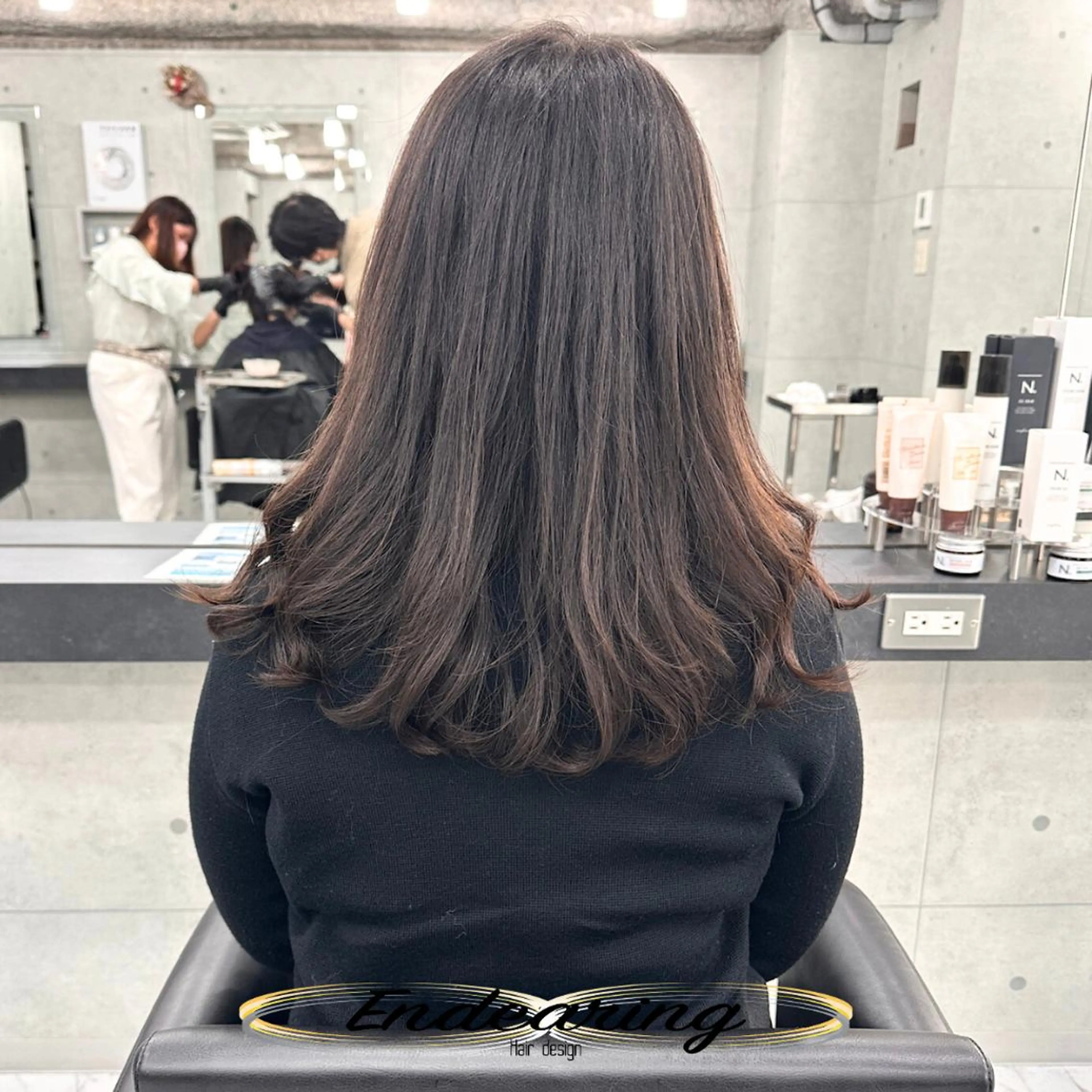 セミロング セミロングパーマ トリートメント カット パーマ トリートメント Endearing 銀座/レイヤーカットのヘアスタイル